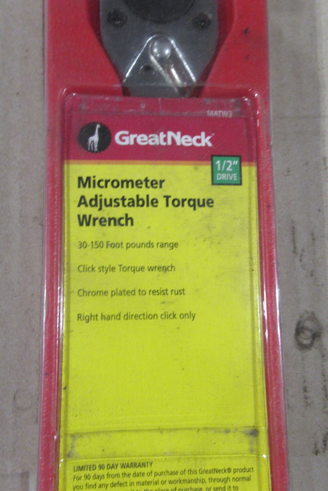 GreatNeck Micrometer Adjustable Torque Wrench - Bild 3 aus 3