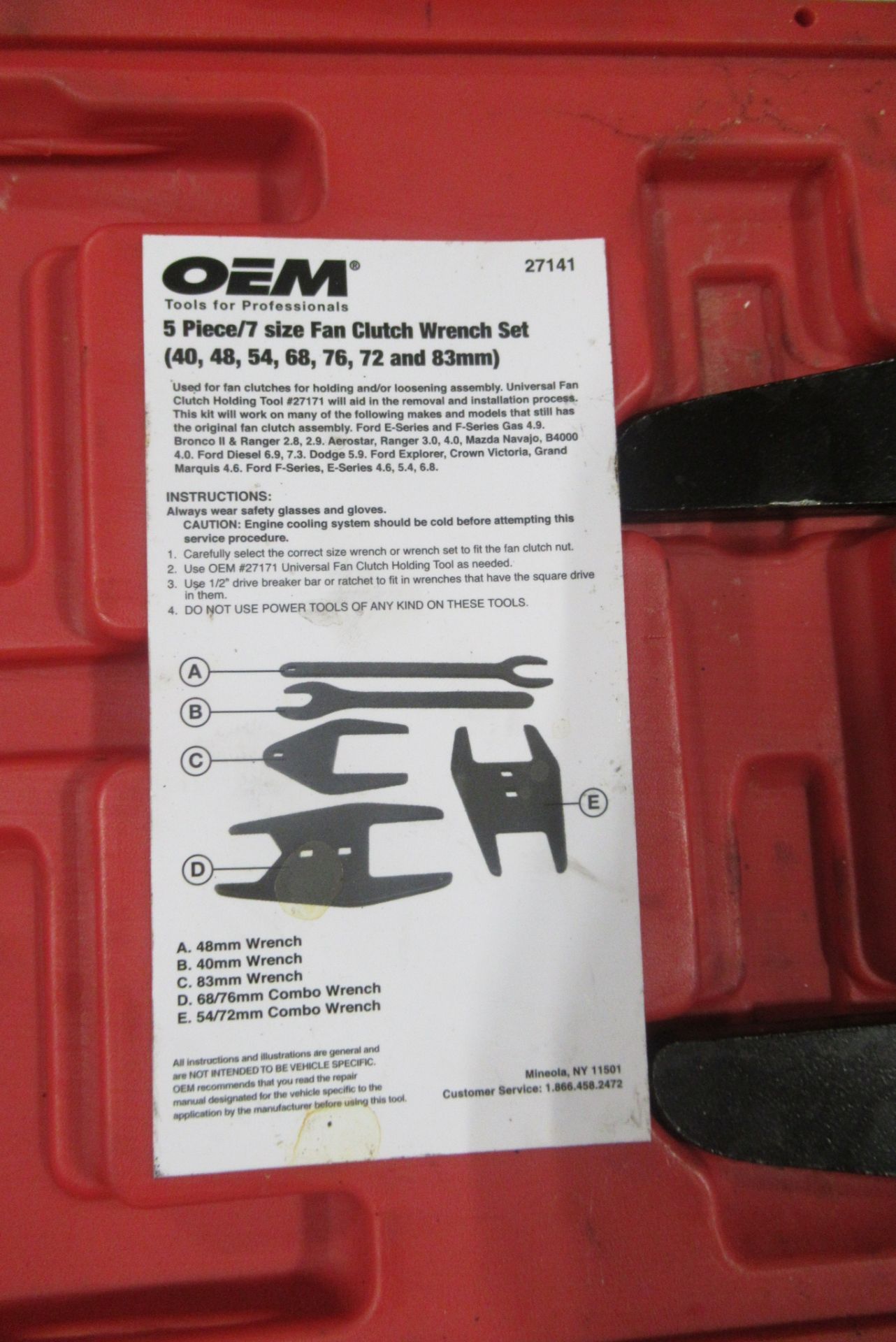 OEM Fan Clutch Wrench Set - Image 3 of 3