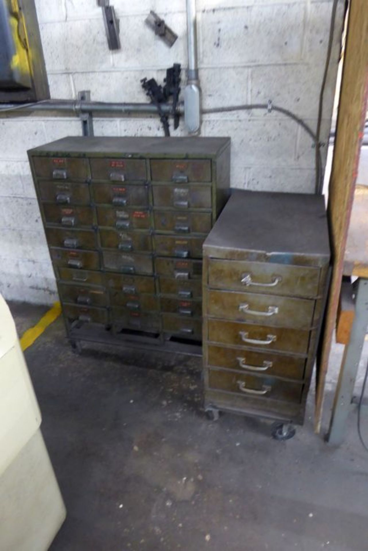 Desks, Cabinets w/Brake Parts & Tools, Etc. - Image 2 of 5