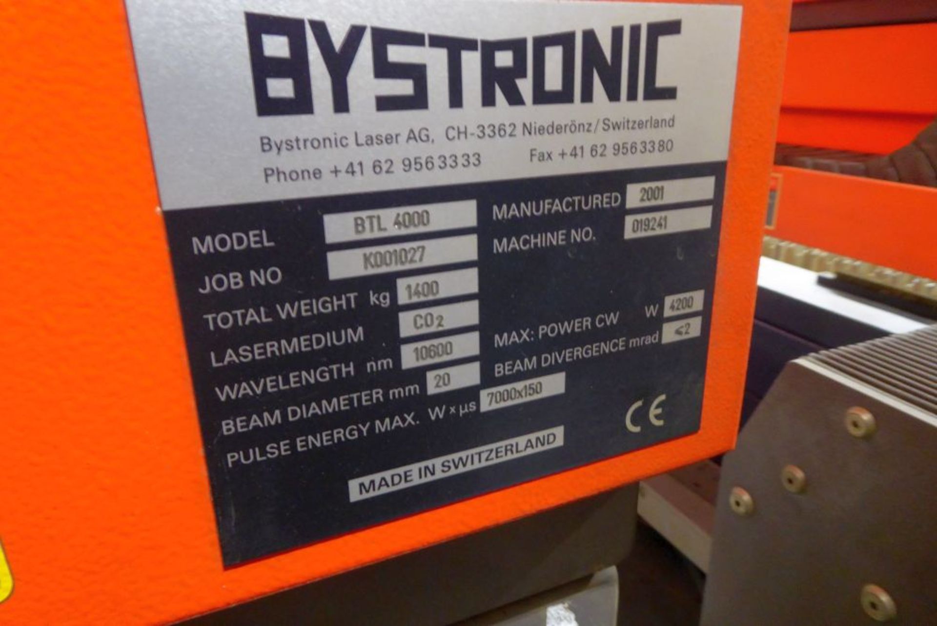 2002 Bystronic Laser Cutting System - Image 13 of 17