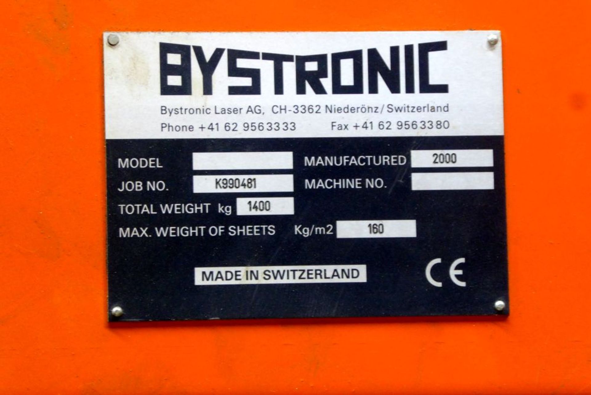 2000 Bystronic Laser Cutting System - Image 16 of 17