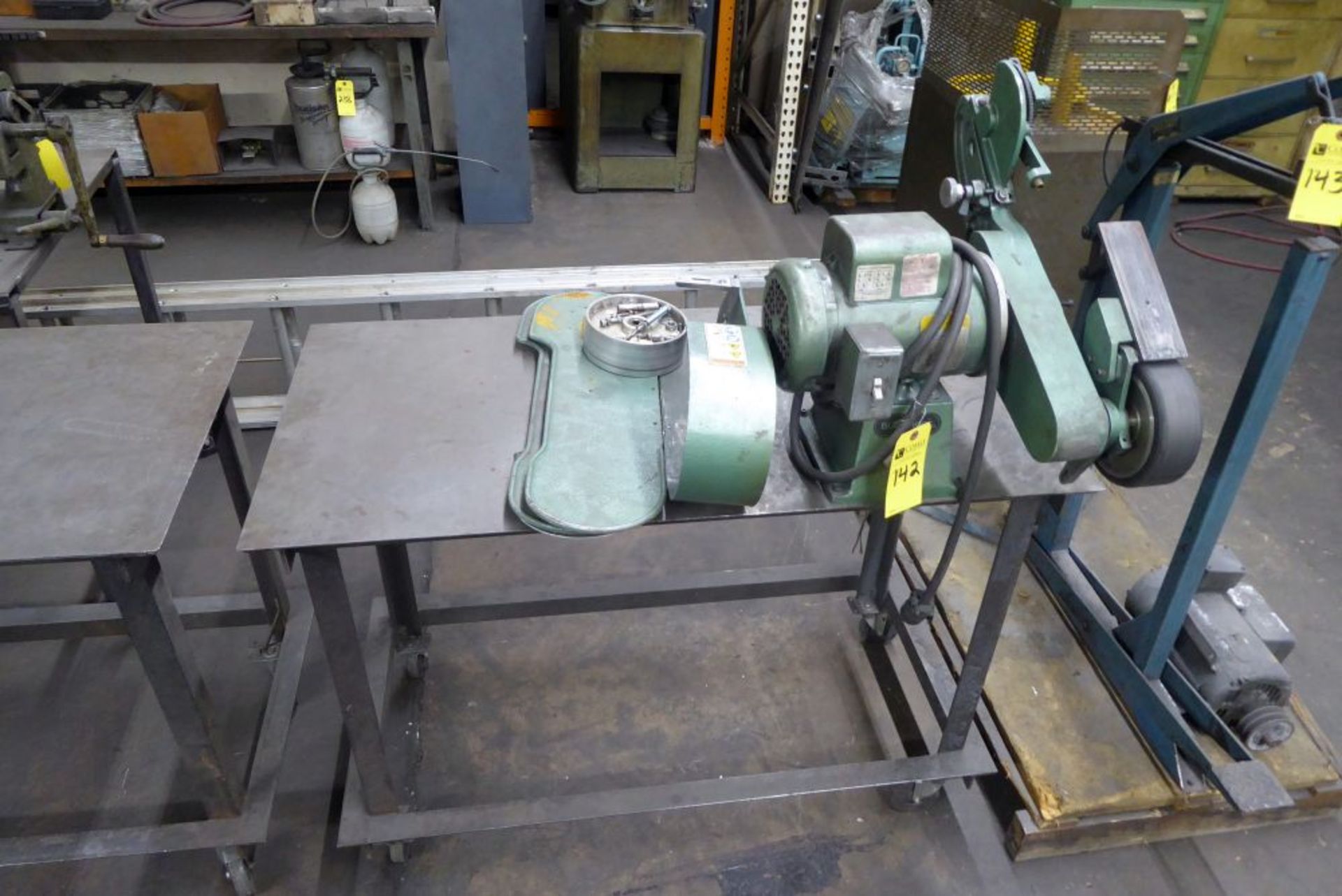 Burr King Belt Sander/Grinder w/Steel Cart