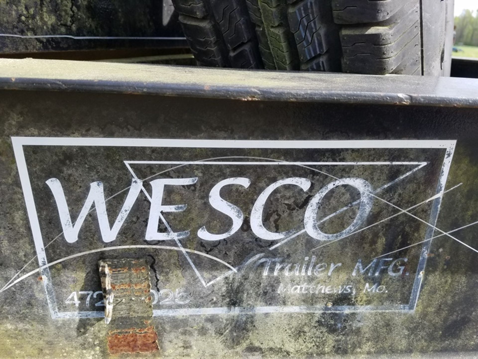 Wesco tag a long trailer 20' deck 5' dove tail wi vin# 4RZFU25269M000010 - Image 3 of 5