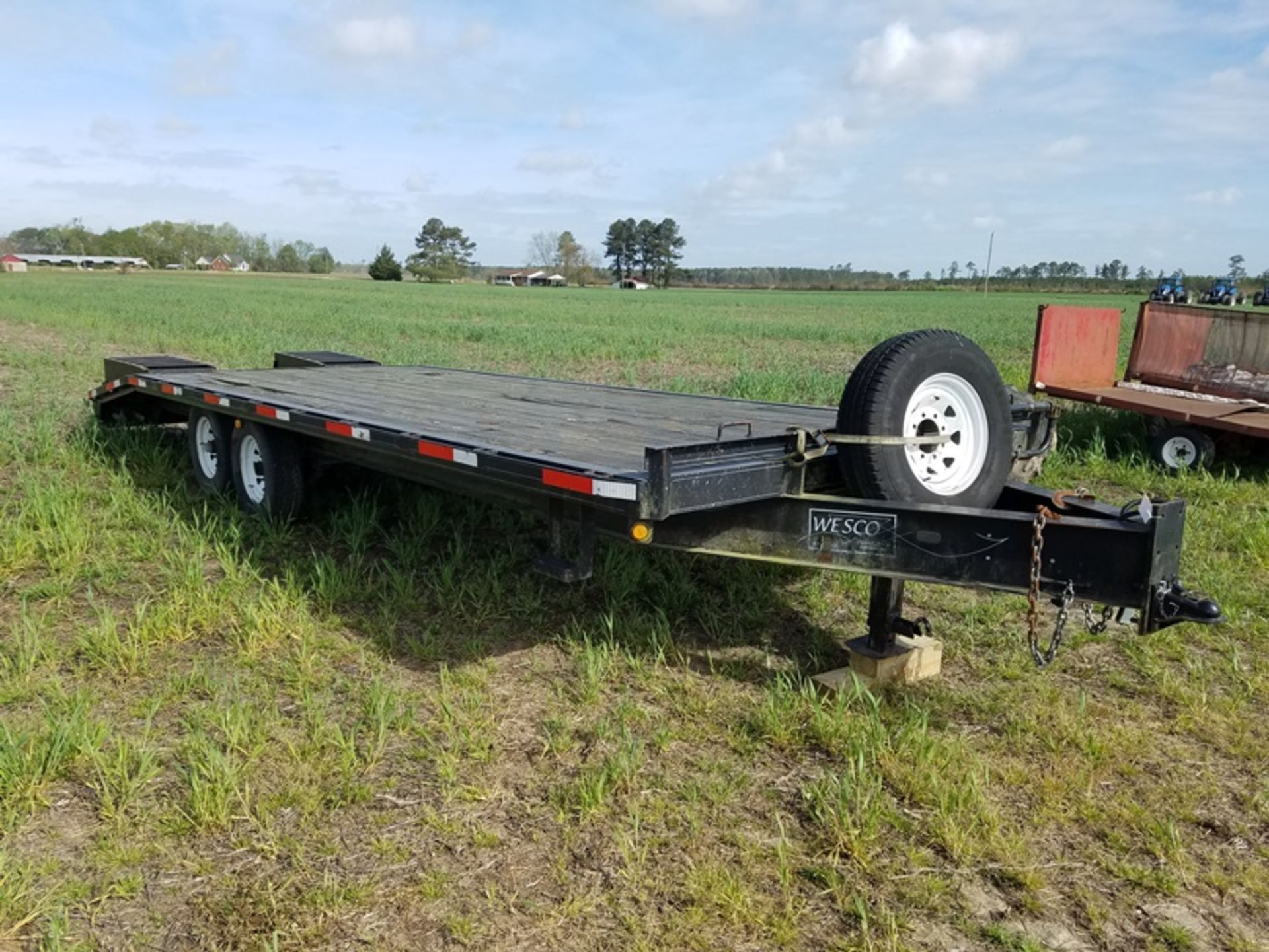 Wesco tag a long trailer 20' deck 5' dove tail wi vin# 4RZFU25269M000010 - Image 2 of 5