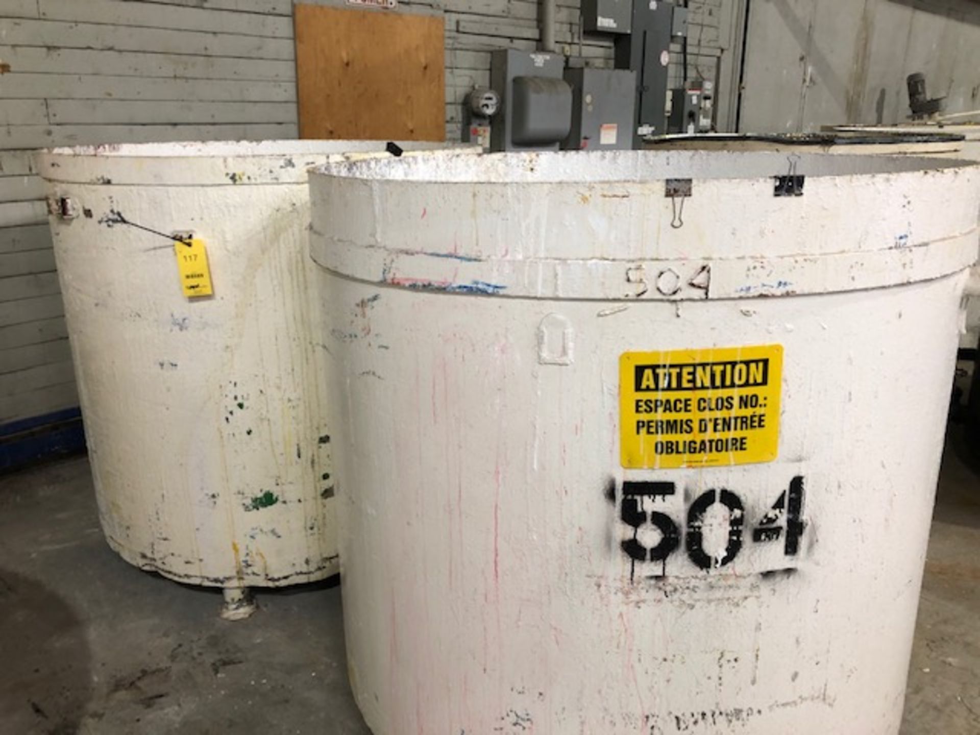 (2)Tanks 300 to 500 gals Carbon Steel