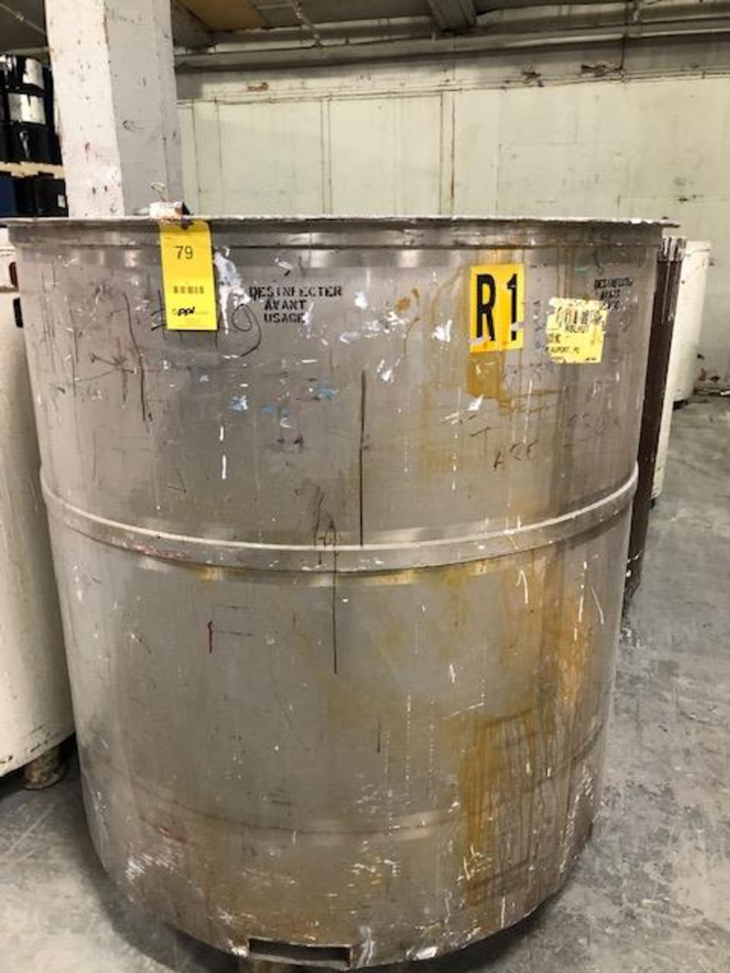 Tank R1, 500 gals Stainless Steel