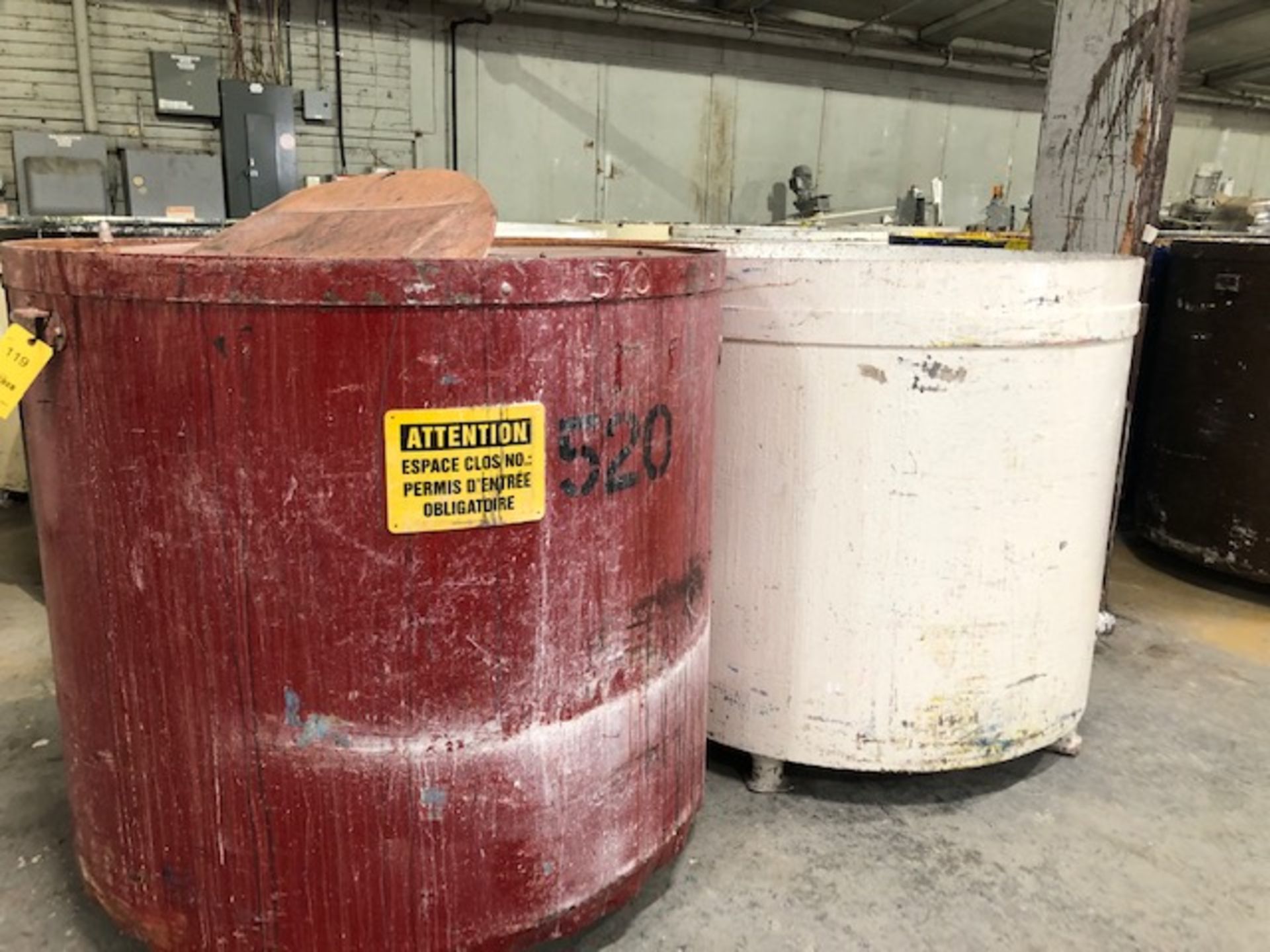 (2) Tanks 300 to 500 gals Carbon Steel