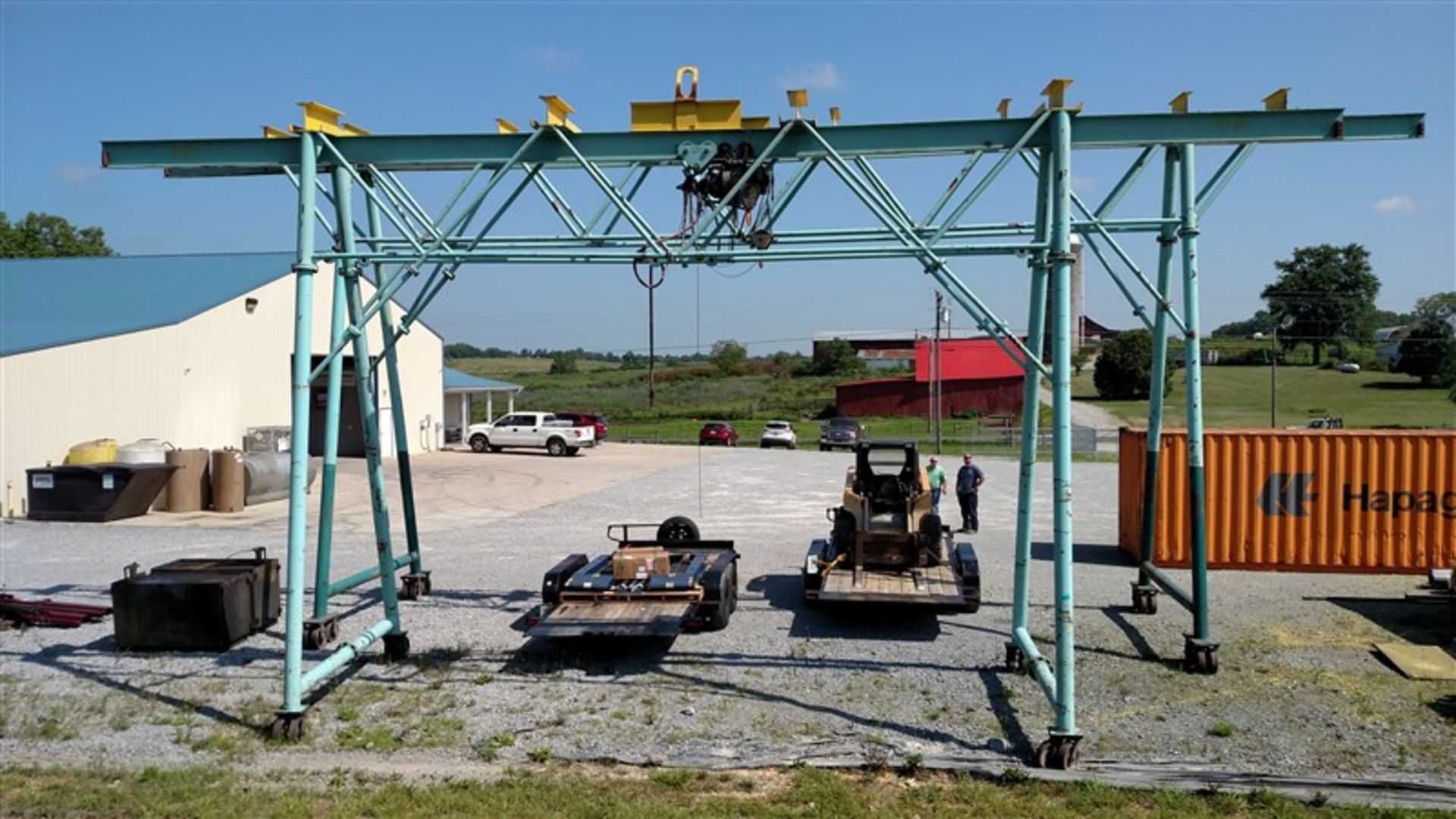 Industrial 3-Ton Rolling Gantry Crane (27' Long x 10' Wide) (1 x Your Bid)