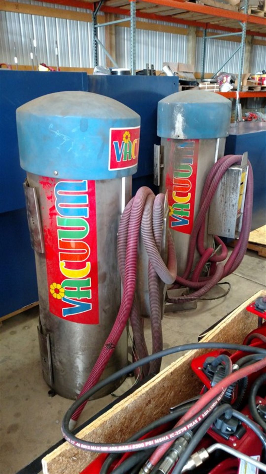 Automatic Vehicle Vacuum Stations w/ Flexible Hose (each) (2 x Your Bid)