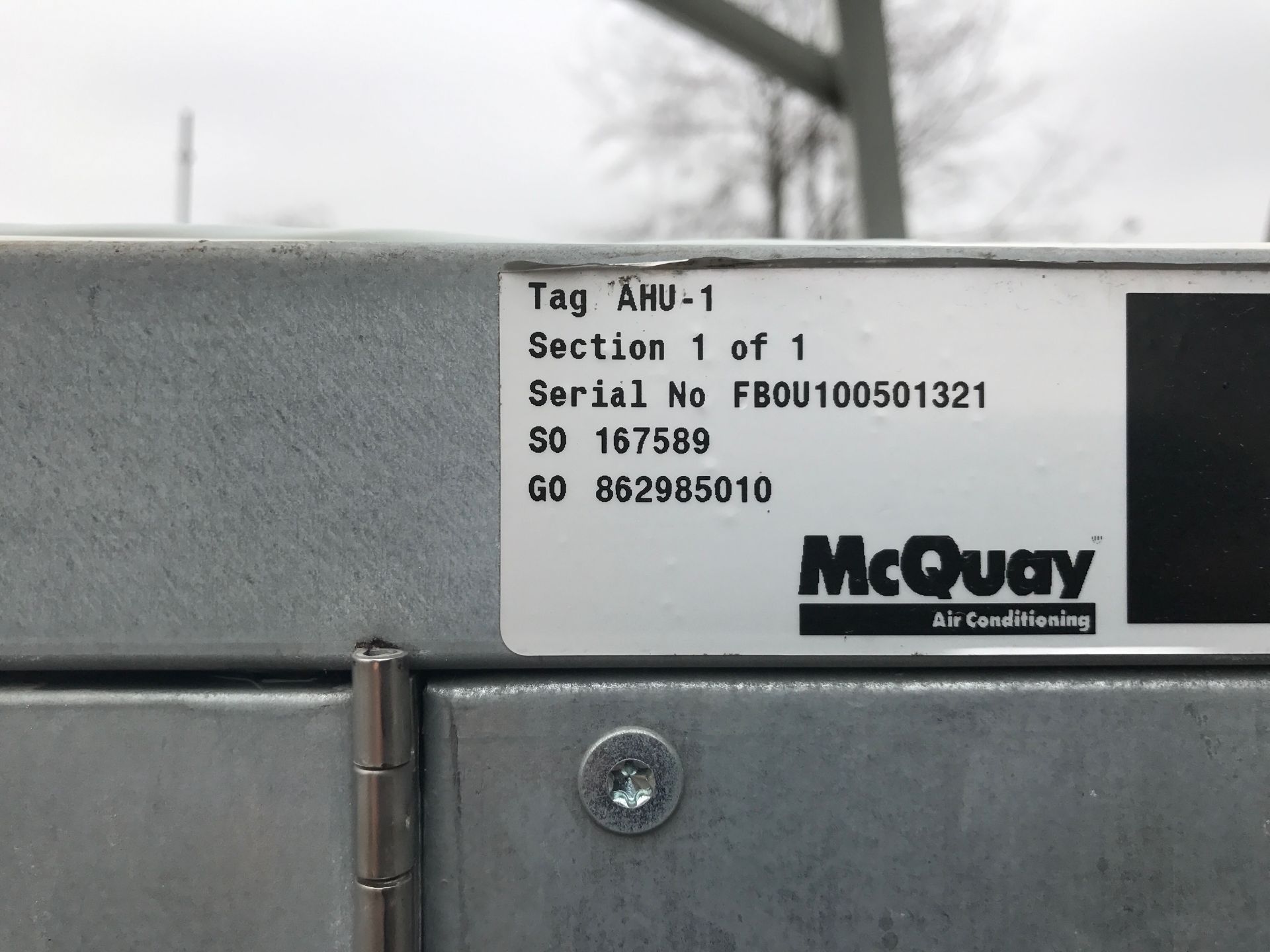 DAIKIN / MCQUAY AIR HANDLING UNIT - Image 4 of 10