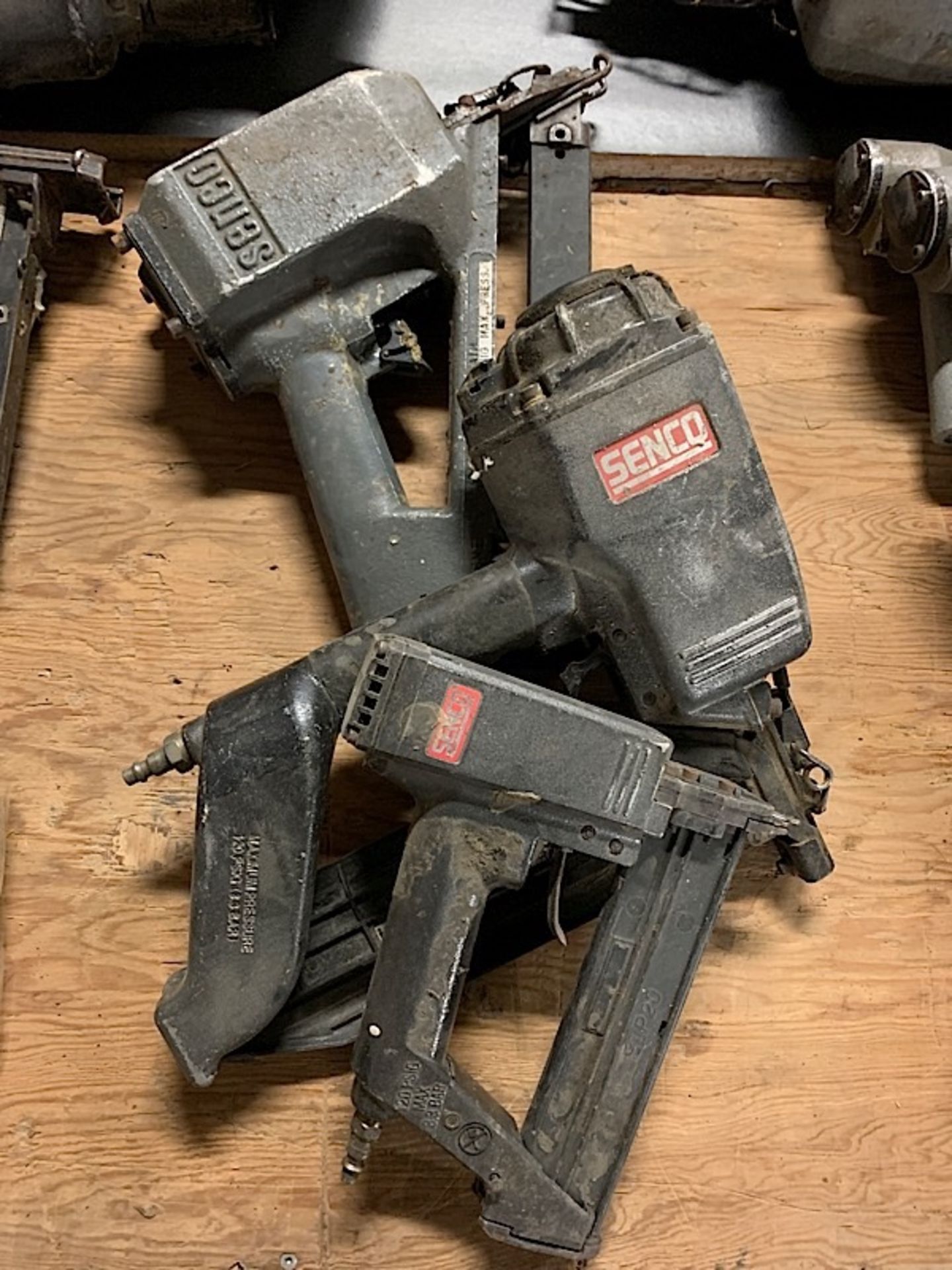 LOT OF 3 PNEUMATIC NAIL GUNS