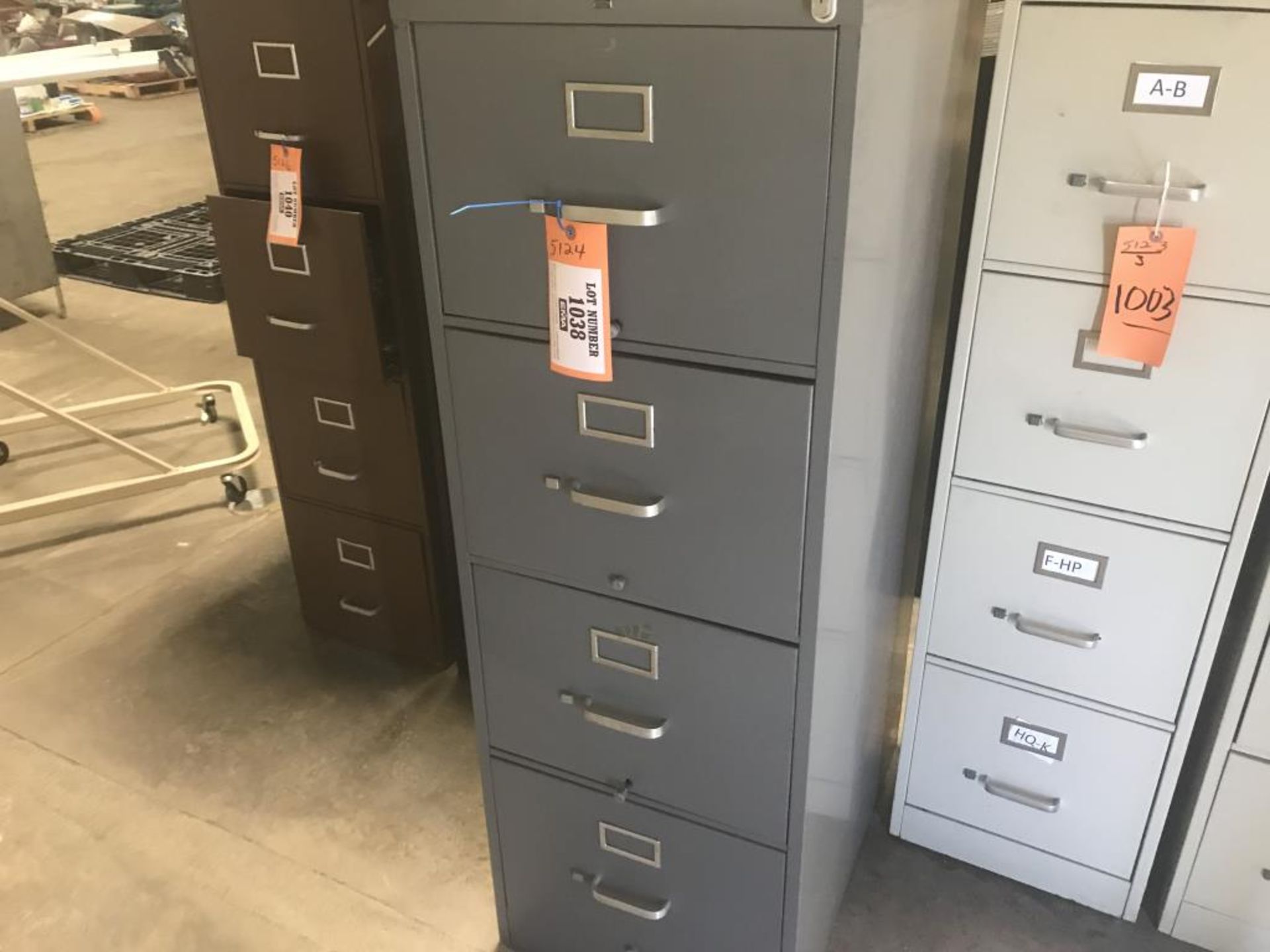 Four drawer file cabinet