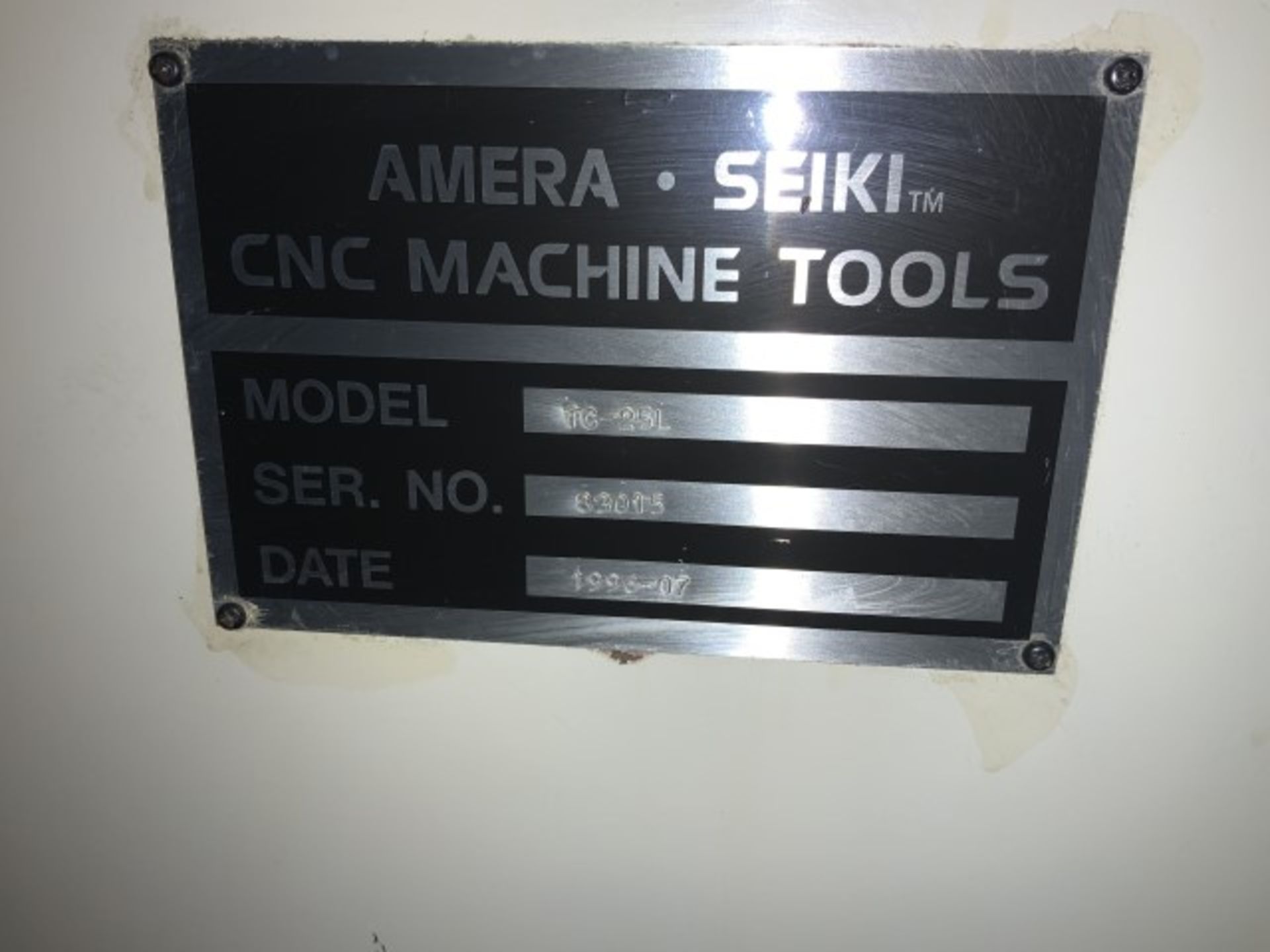 1996 Amera-Seiki CNC Lathe, Model TC-25L - Image 7 of 7