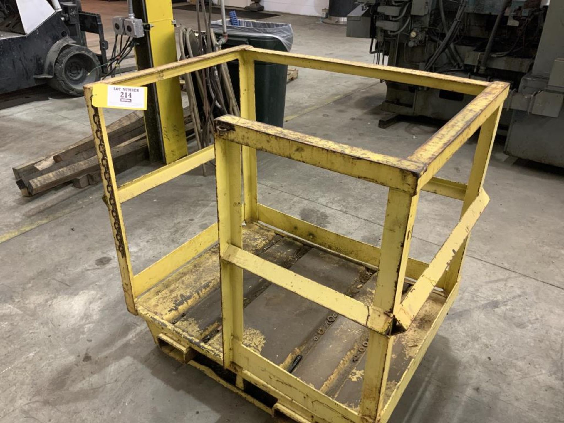 Forklift man basket