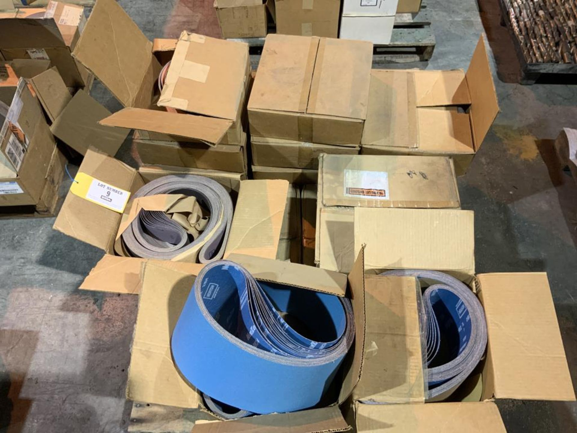 Assorted sanding belts