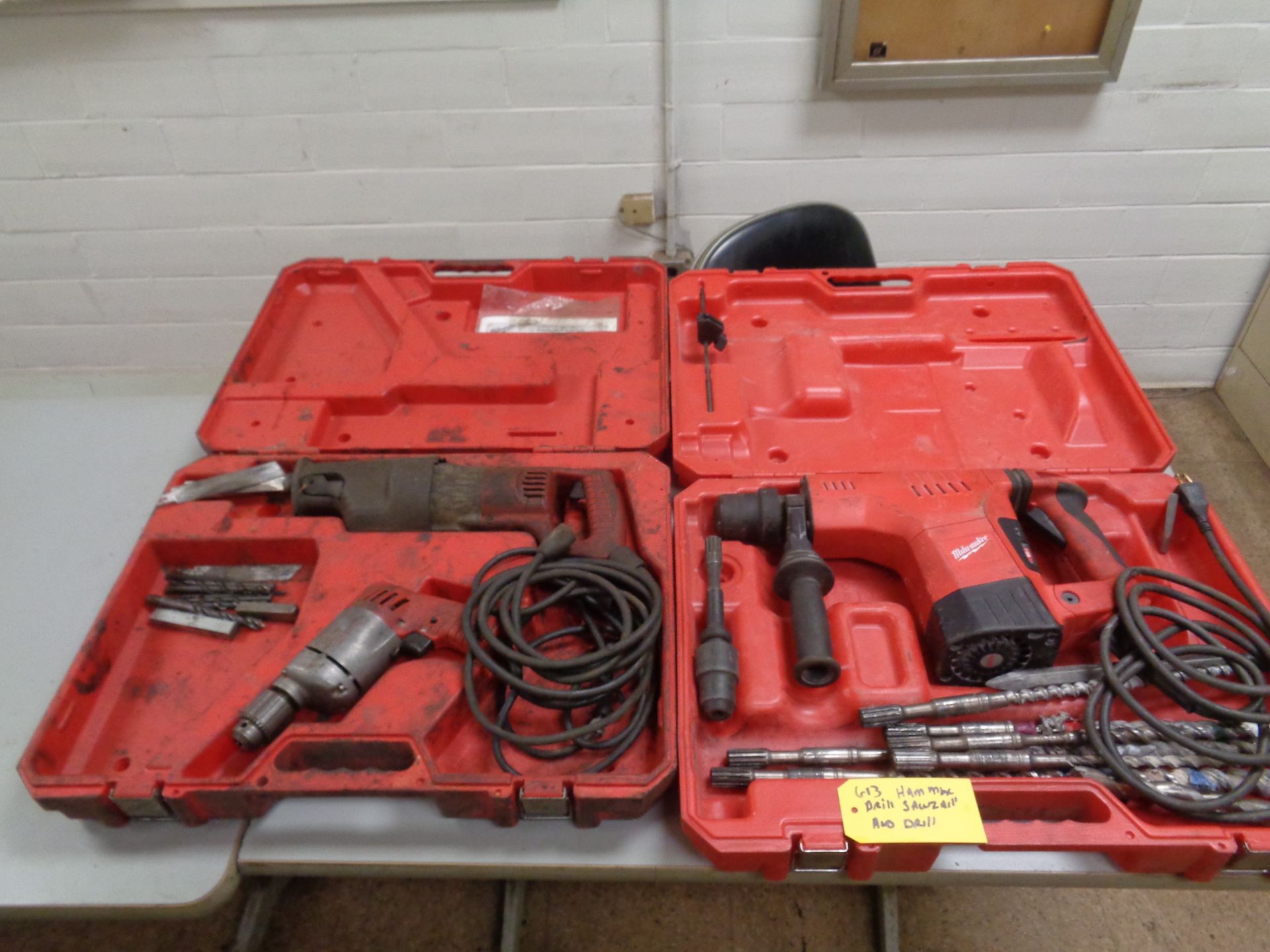 Lot of Milwaukee Hammer Drill & Sawzall/ Drill Combo (613) - Image 5 of 14