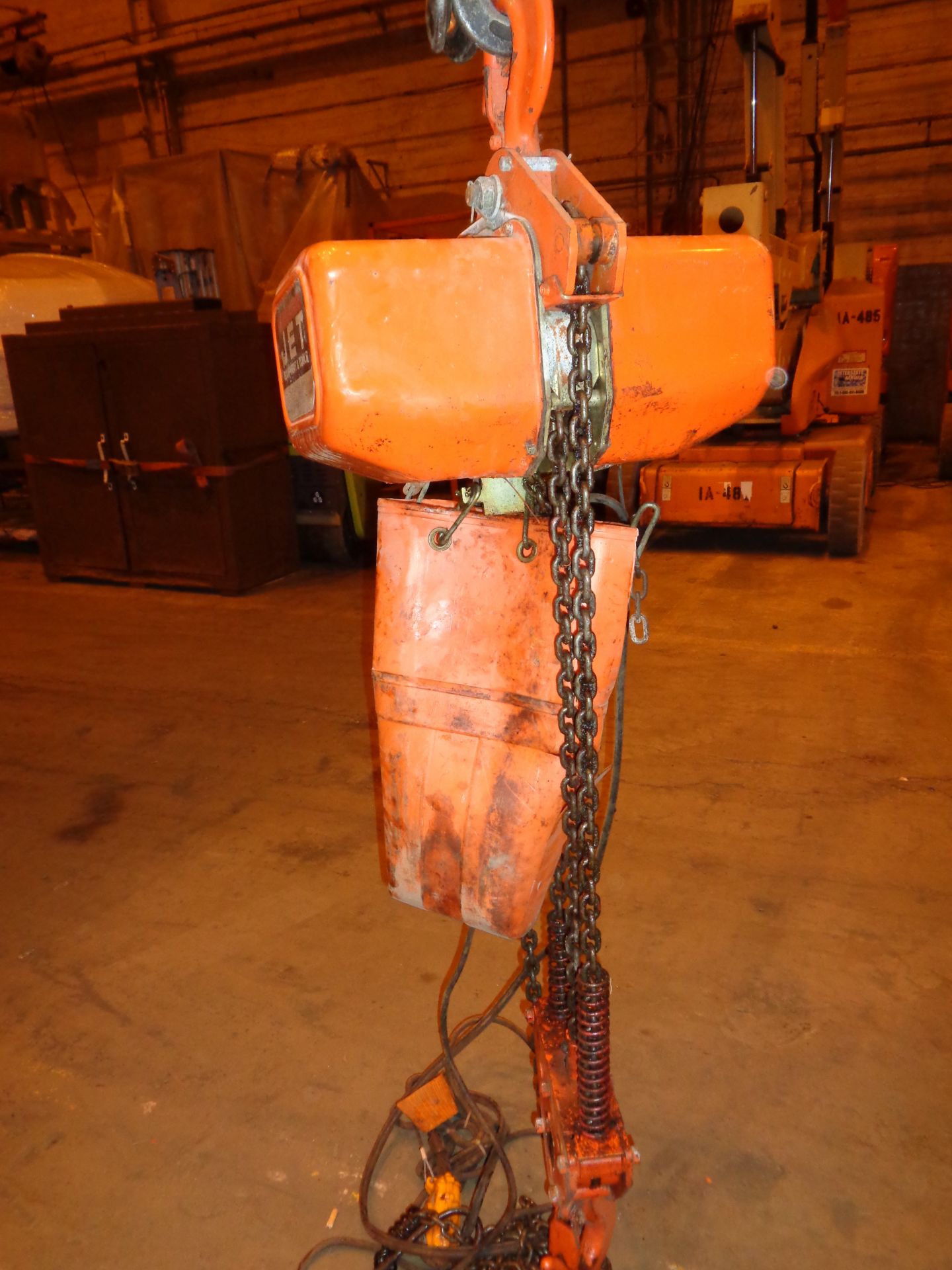 Jet 3 Ton 110volt Chain Hoist (654) - Image 9 of 12