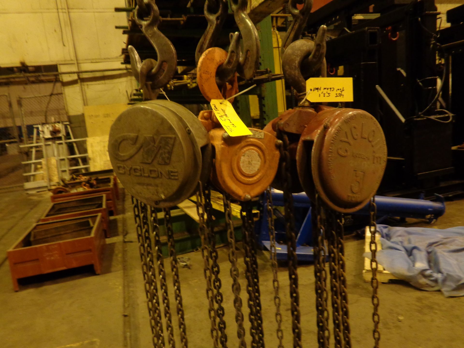 Lot of Three Chain Hoist 5, 3 and 1 Ton (455) - Image 5 of 20