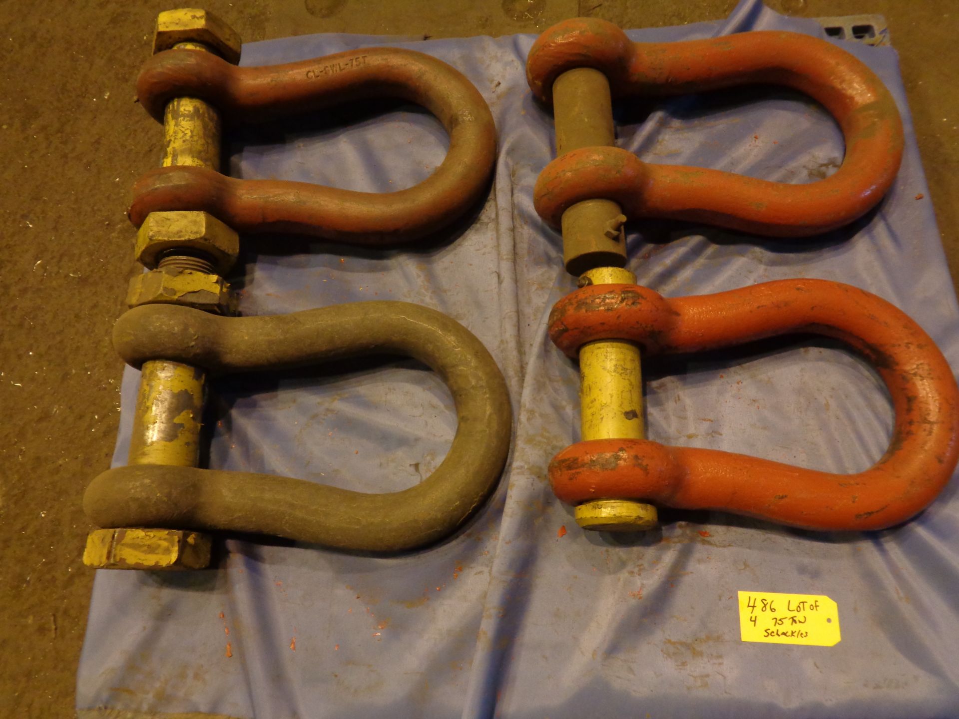 Lot of Four 75 Ton Shackles (486) - Image 8 of 10