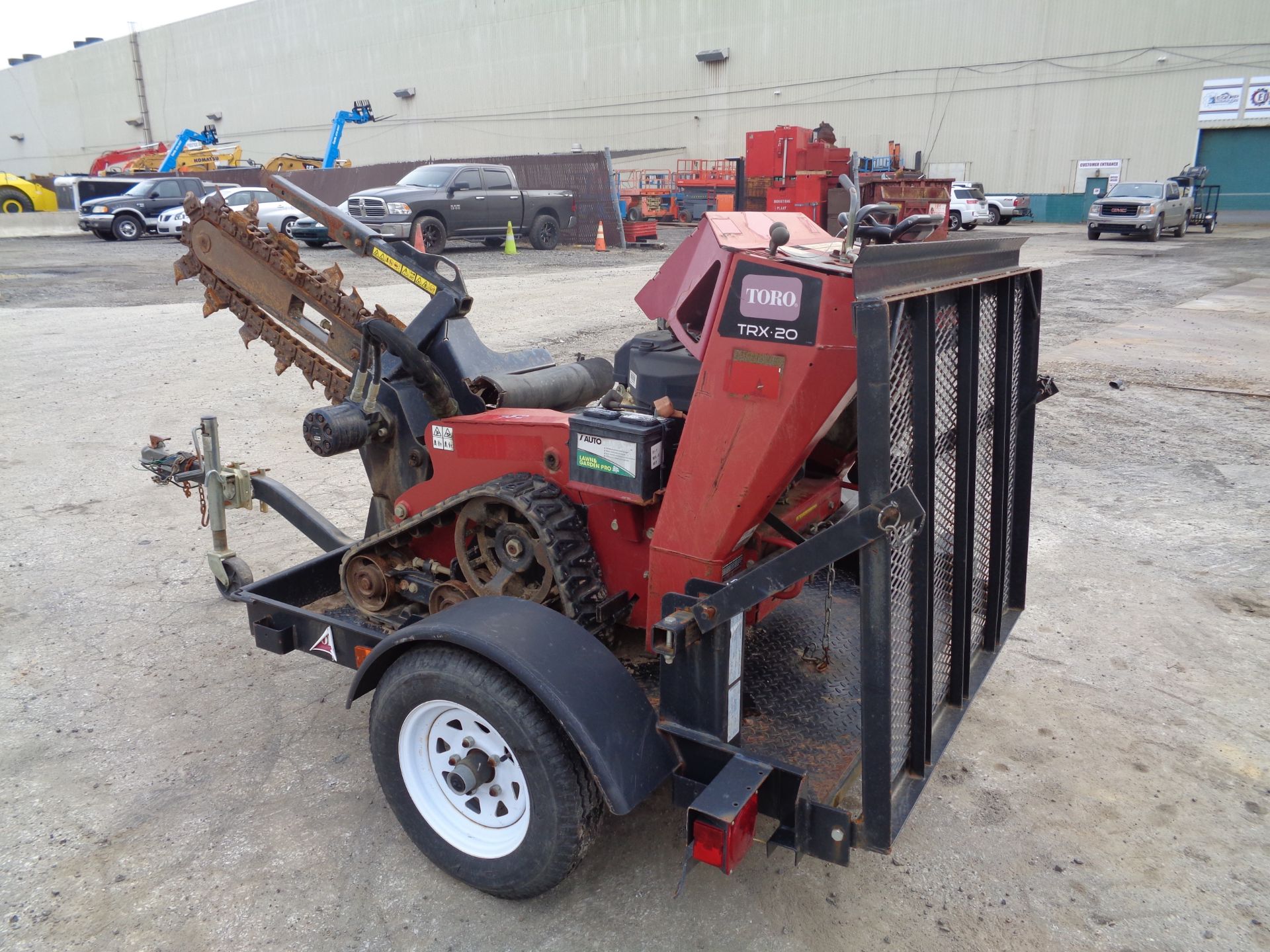 2014 Toro TRX20 Trencher with Trailer - Image 10 of 19