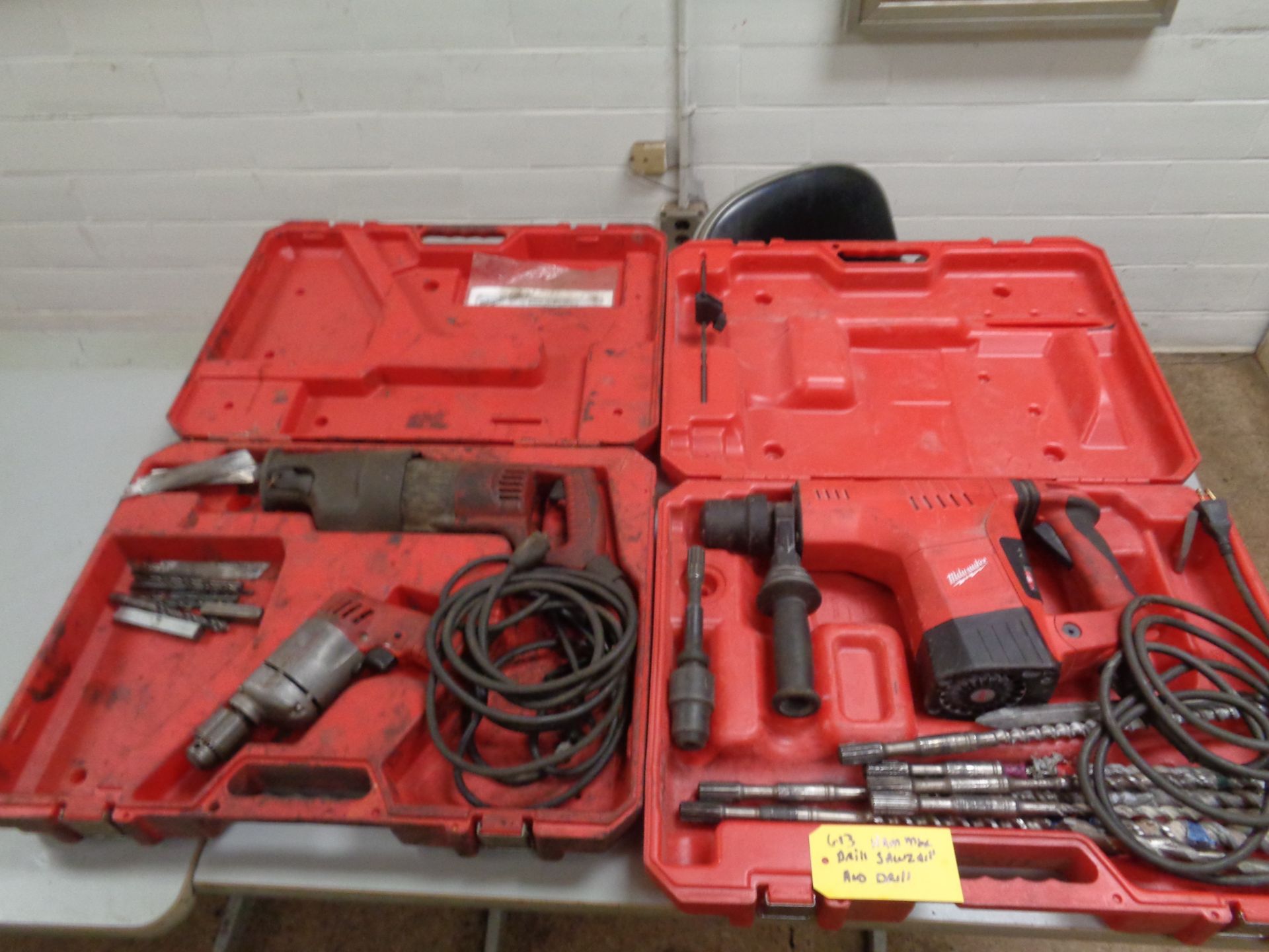 Lot of Milwaukee Hammer Drill & Sawzall/ Drill Combo (613) - Image 6 of 14