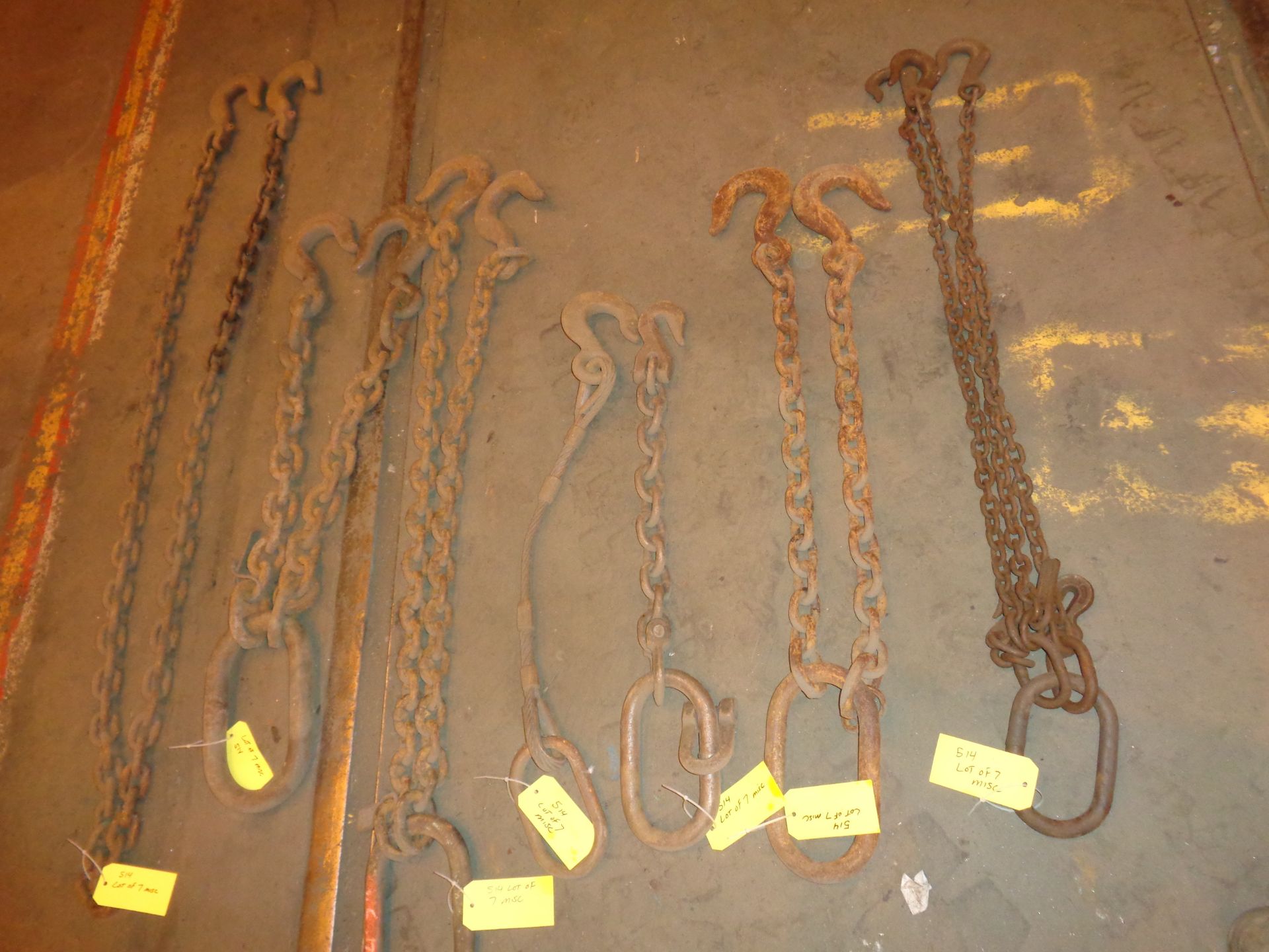 Lot of 7 Misc Chains 1/4" , 3/8" and 1/2" (514) - Image 8 of 10