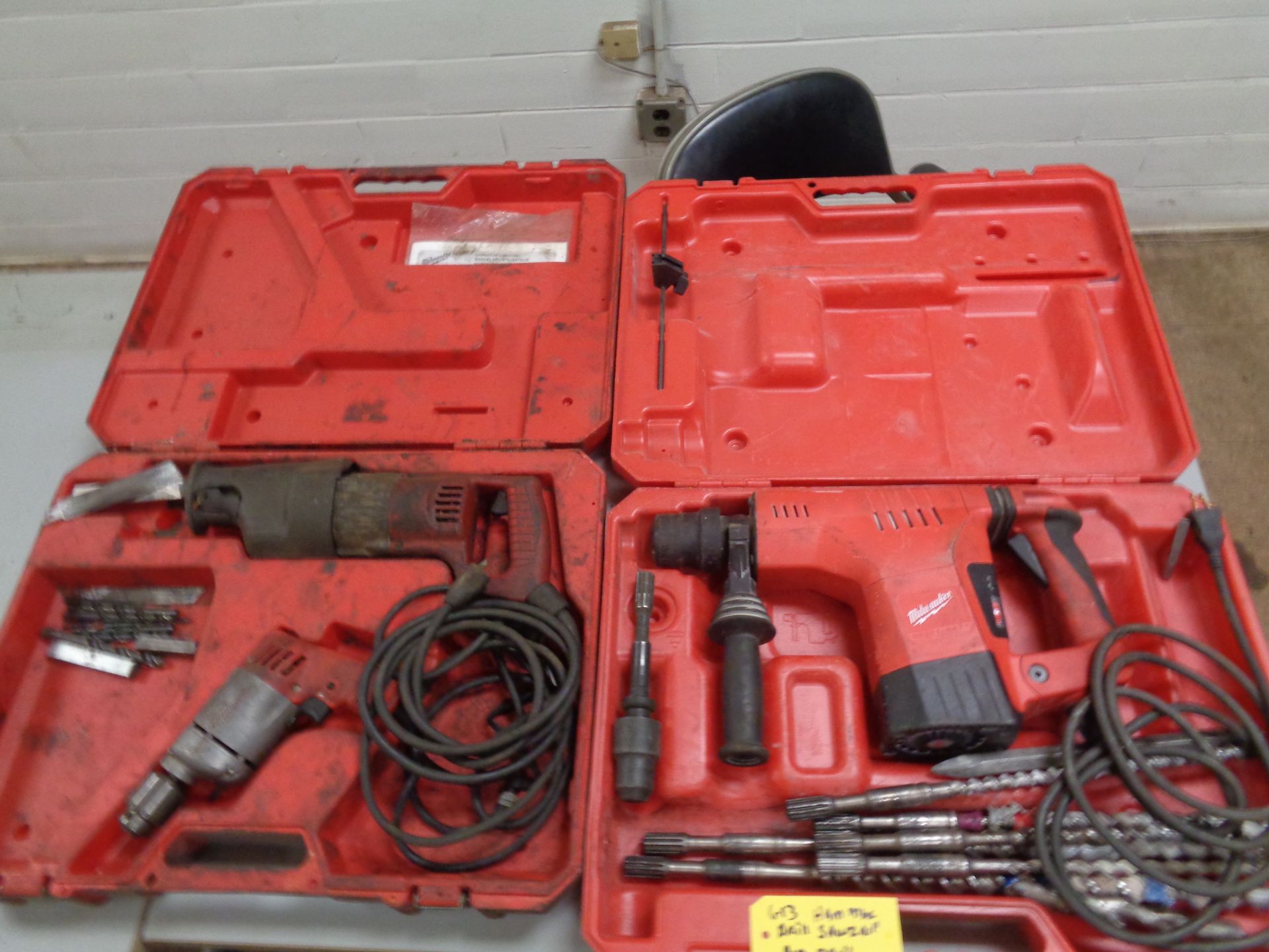 Lot of Milwaukee Hammer Drill & Sawzall/ Drill Combo (613)