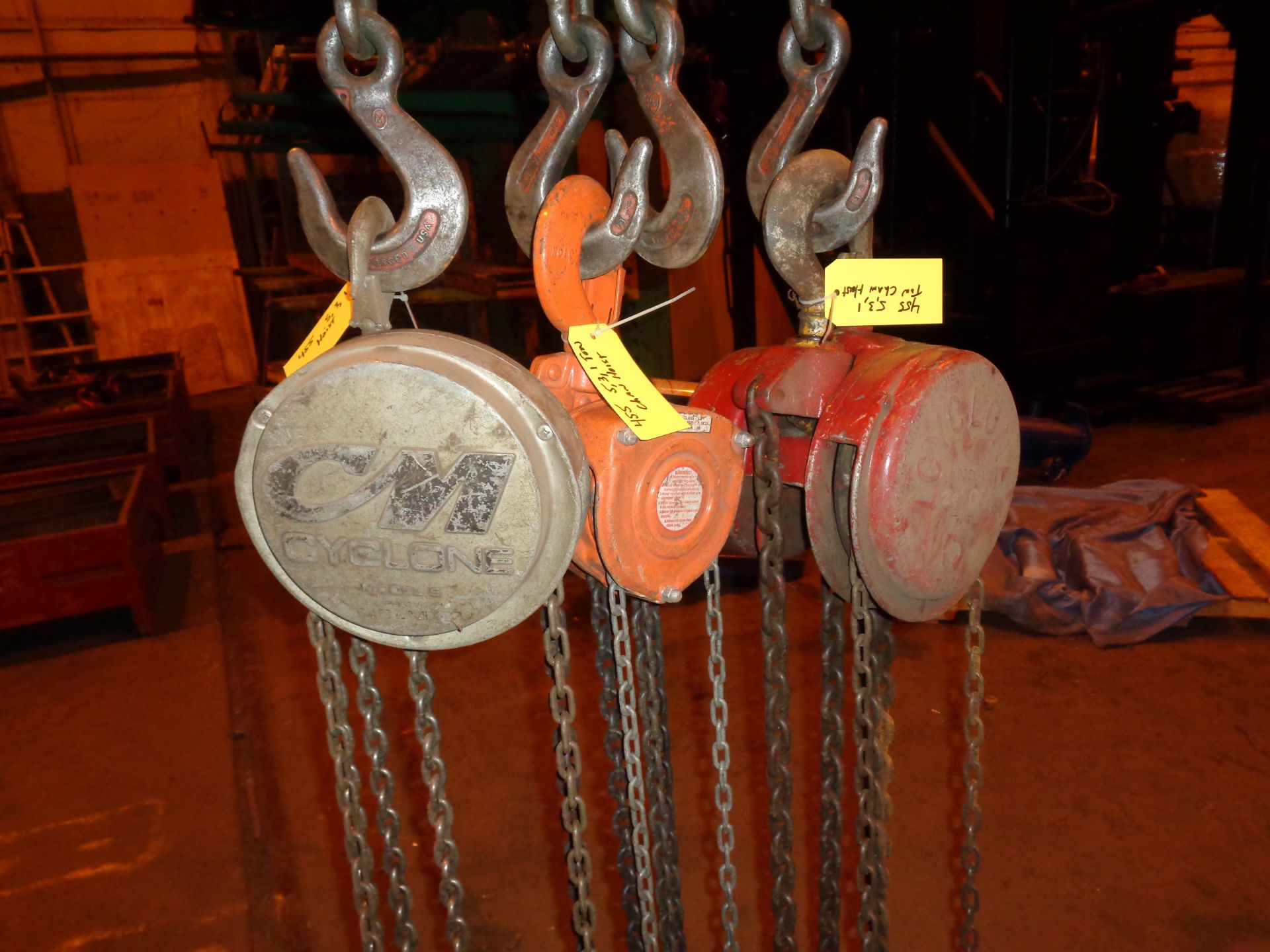 Lot of Three Chain Hoist 5, 3 and 1 Ton (455) - Image 17 of 20
