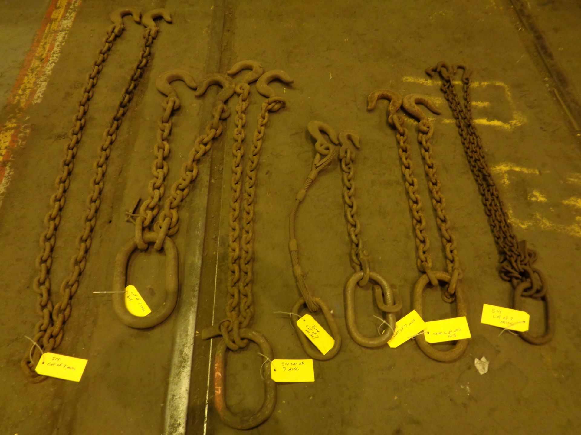 Lot of 7 Misc Chains 1/4" , 3/8" and 1/2" (514) - Image 2 of 10