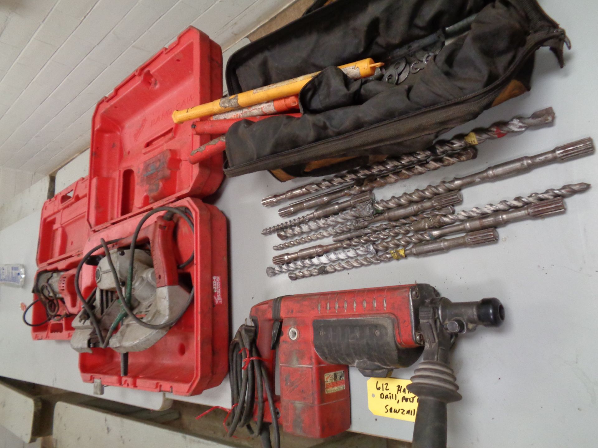 Lot of Milwaukee Hammer Drill, Portaband, Sawzall - Image 6 of 18