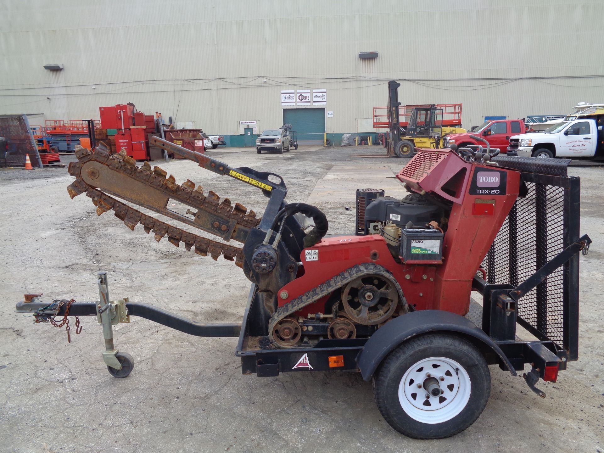 2014 Toro TRX20 Trencher with Trailer