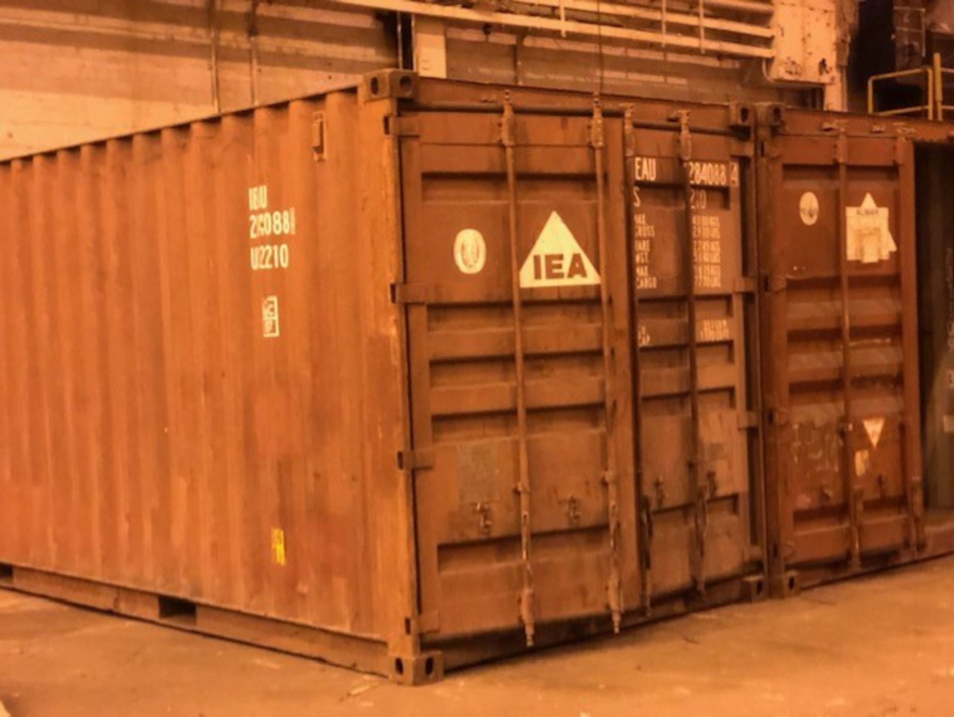 Lot of (2) 20ft containers