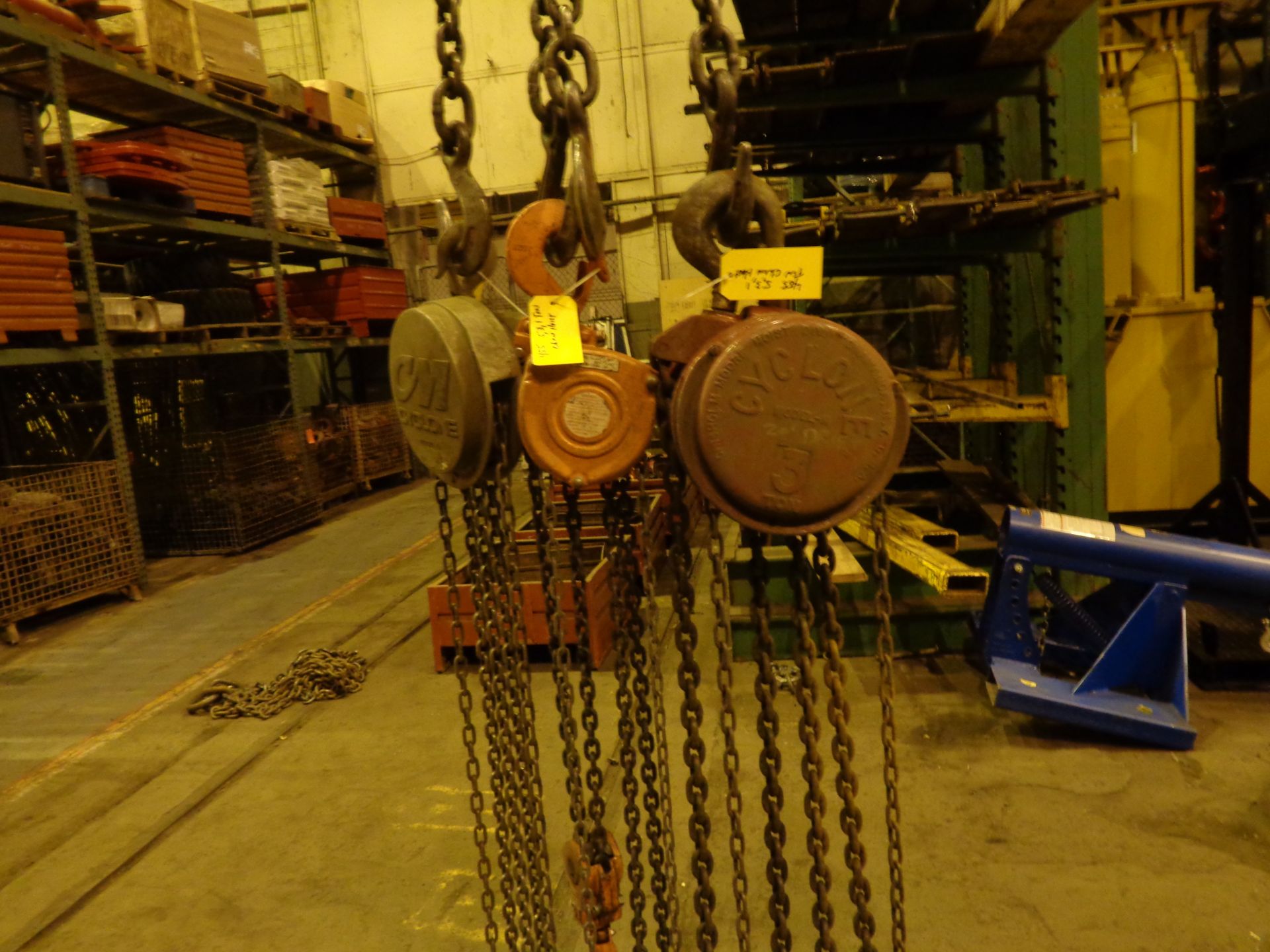 Lot of Three Chain Hoist 5, 3 and 1 Ton (455) - Image 4 of 20
