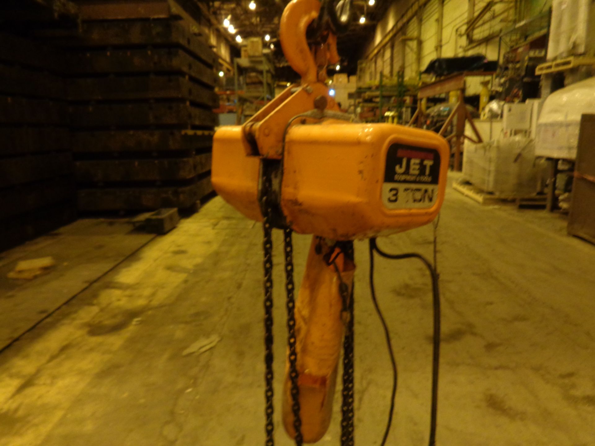 Jet 3 Ton 110volt Chain Hoist (654) - Image 2 of 12