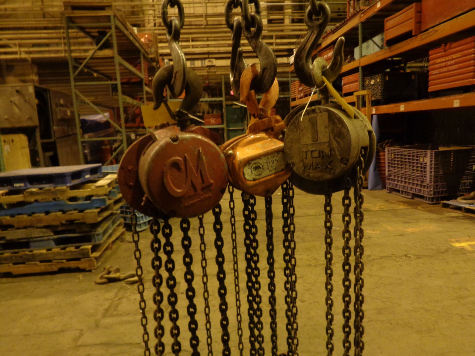 Lot of Three Chain Hoist 5, 3 and 1 Ton (455) - Image 2 of 20