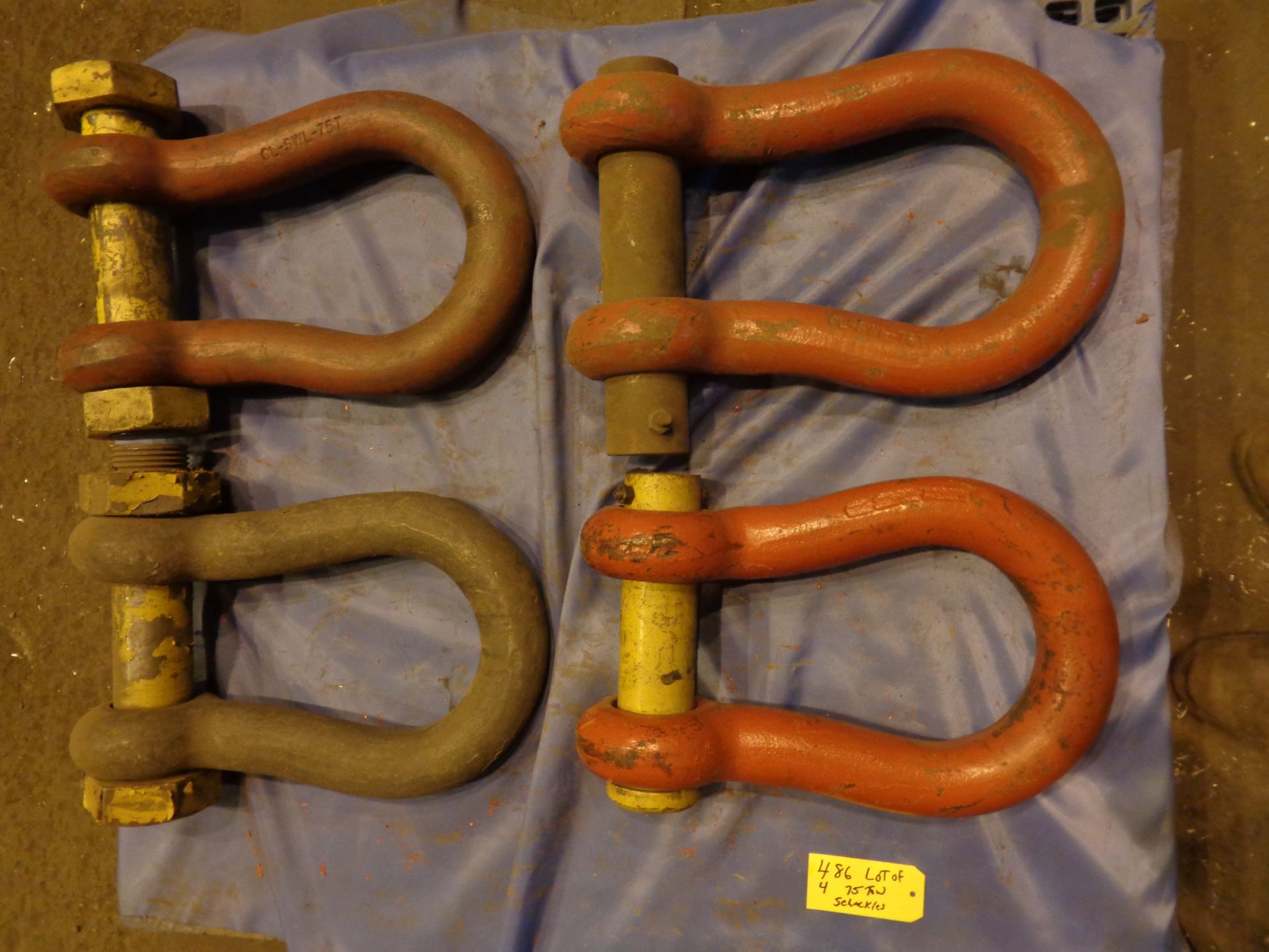 Lot of Four 75 Ton Shackles (486) - Image 7 of 10