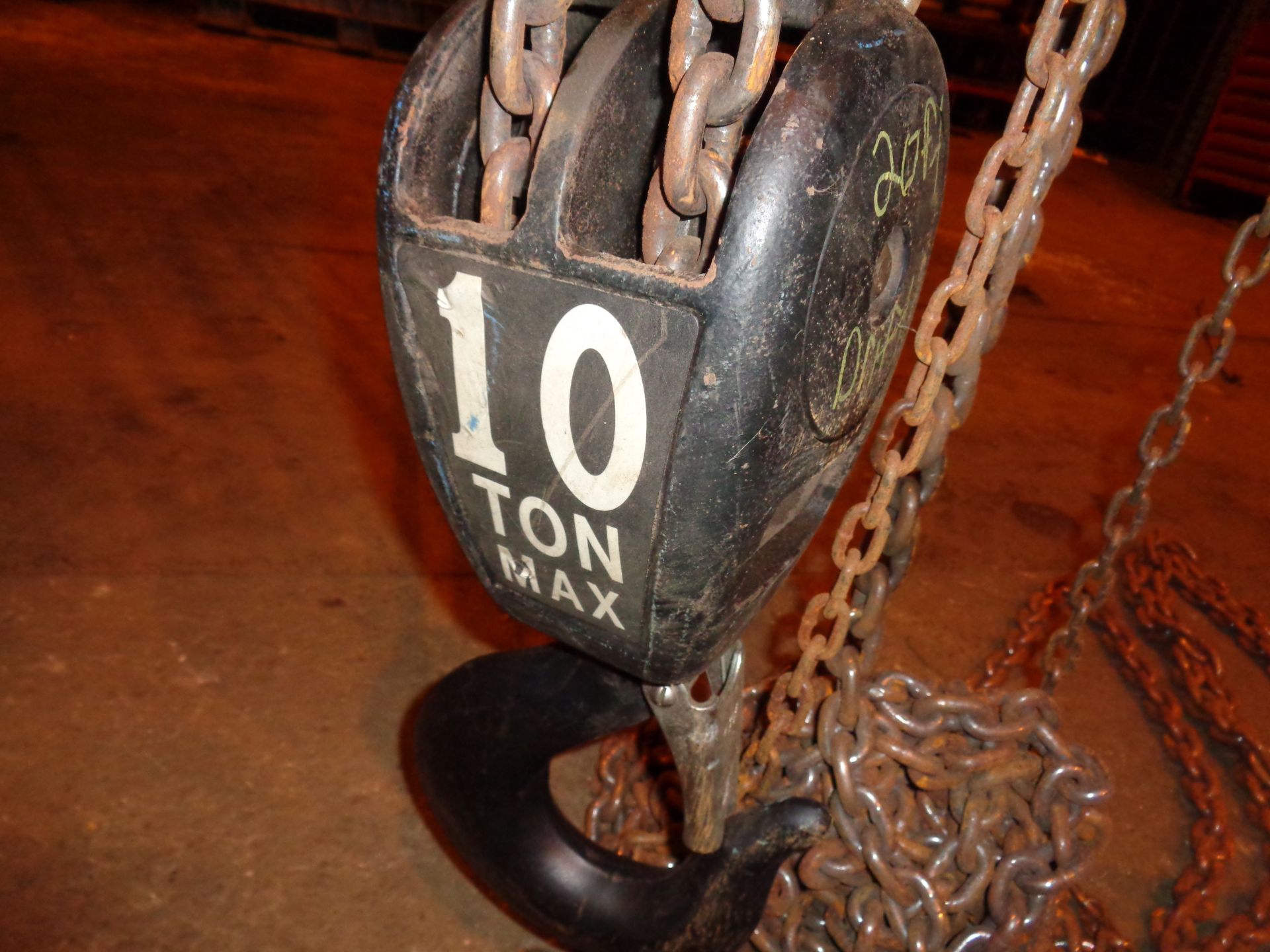 Lot of Two 10 Ton Chain Hoist ( 507) - Image 4 of 10