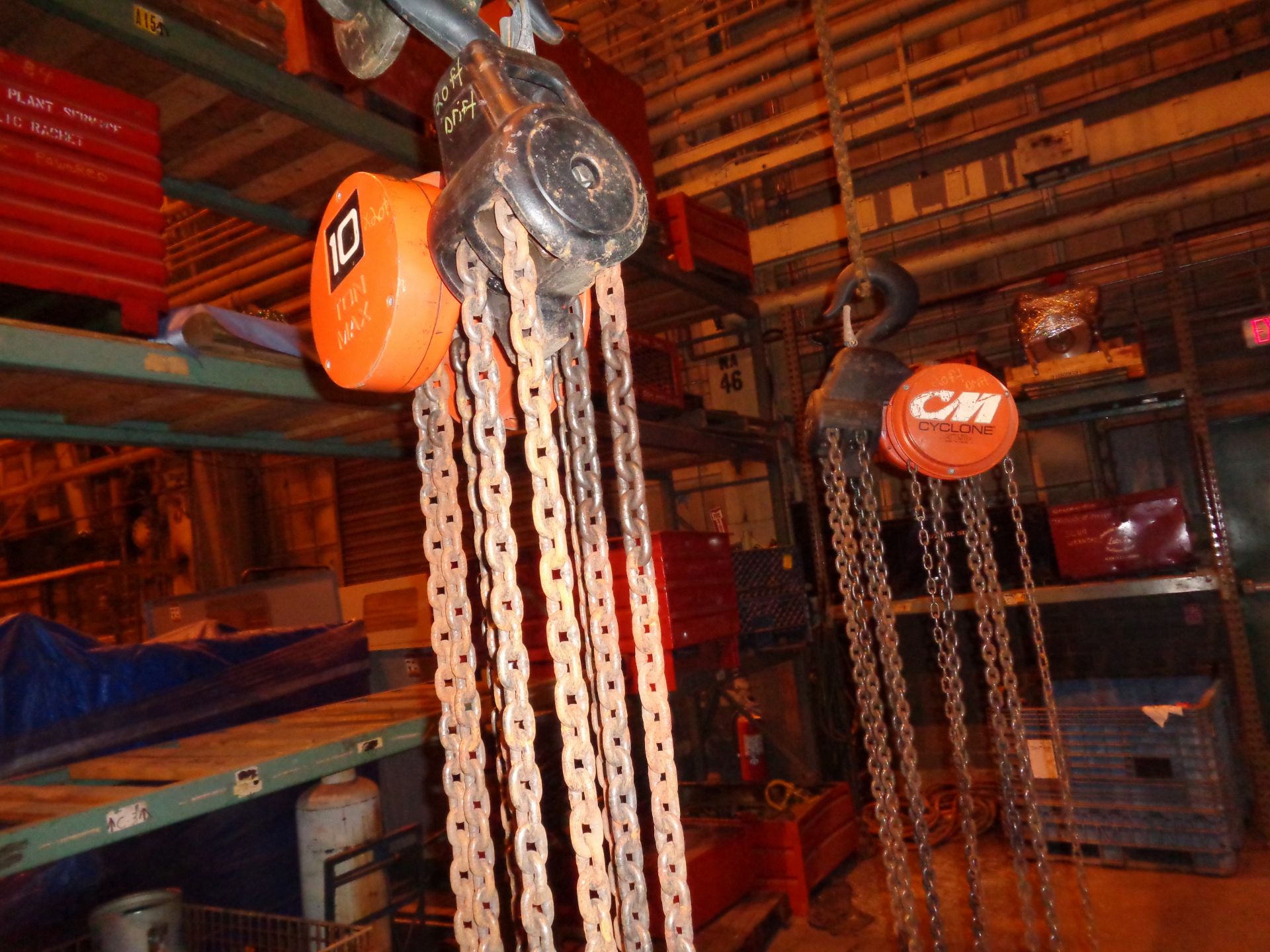 Lot of Two 10 Ton Chain Hoist ( 507) - Image 8 of 10