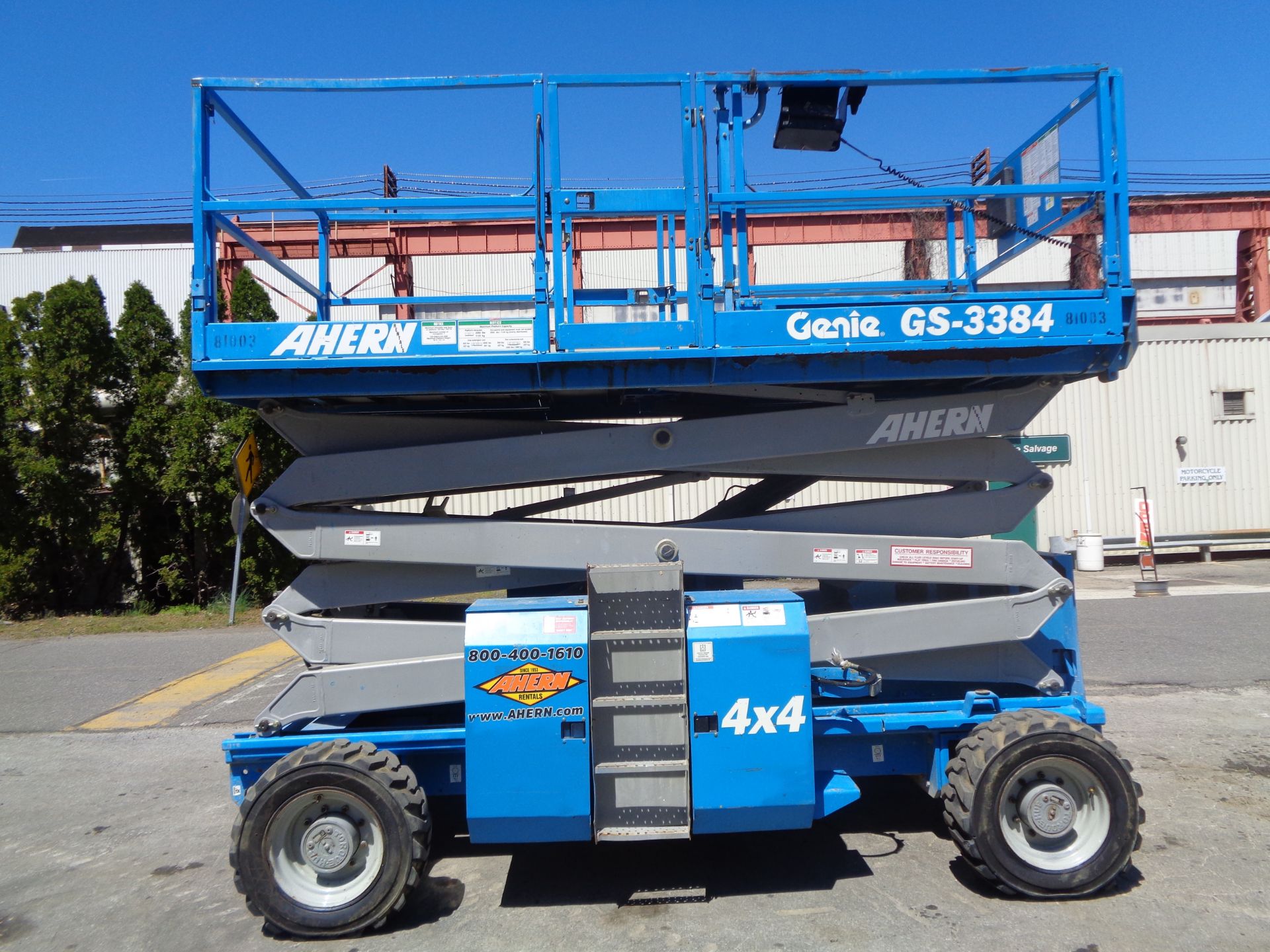 2008 Genie GS3384RT Rough Terrain 4x4 Scissor Lift-33ft