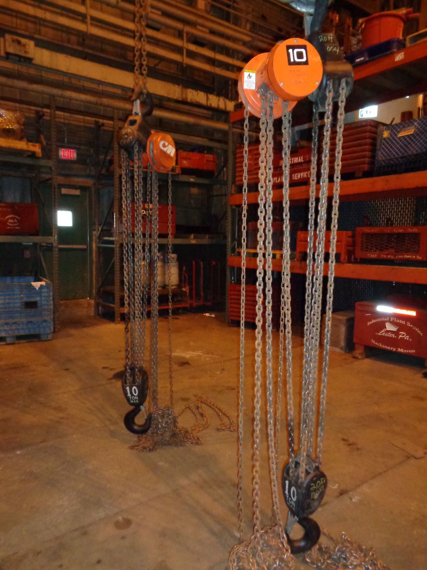 Lot of Two 10 Ton Chain Hoist ( 507)