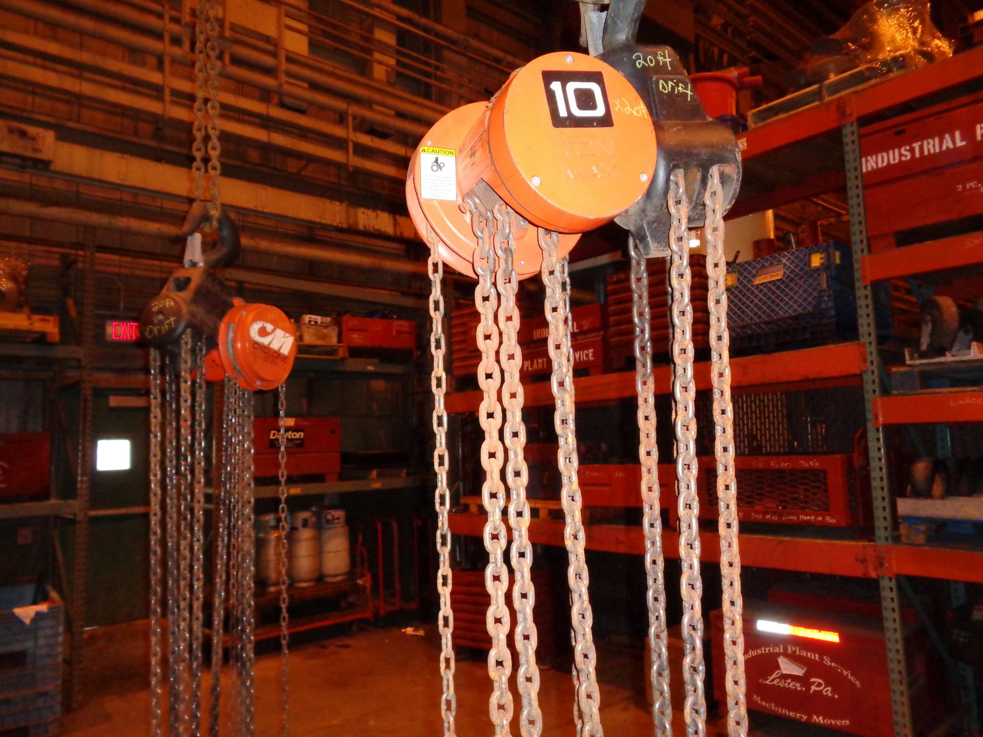 Lot of Two 10 Ton Chain Hoist ( 507) - Image 2 of 10