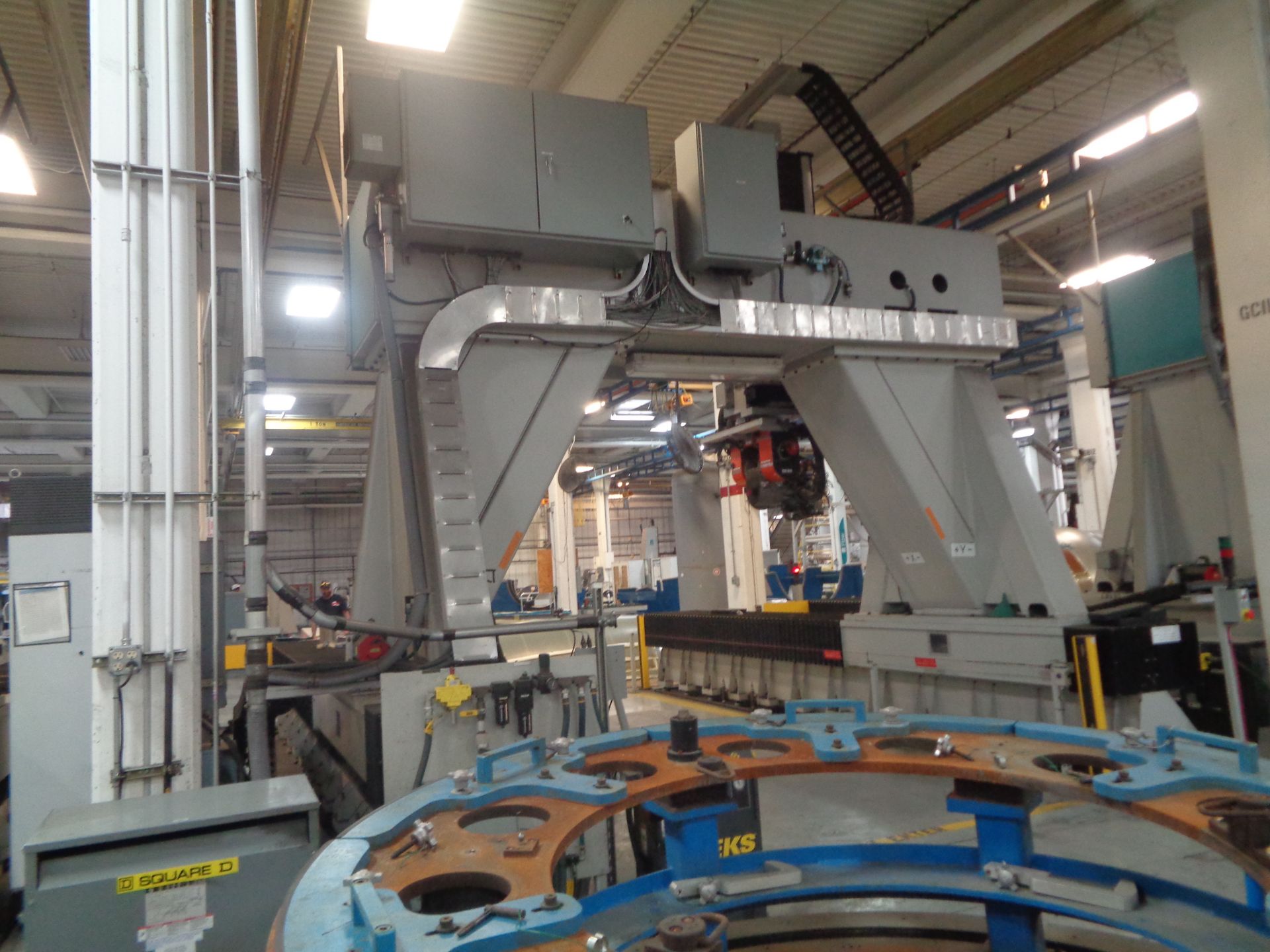 2009 Flow 4 Spindle Multi-Axis CNC Gantry Drill Perforation machine. - Image 13 of 31