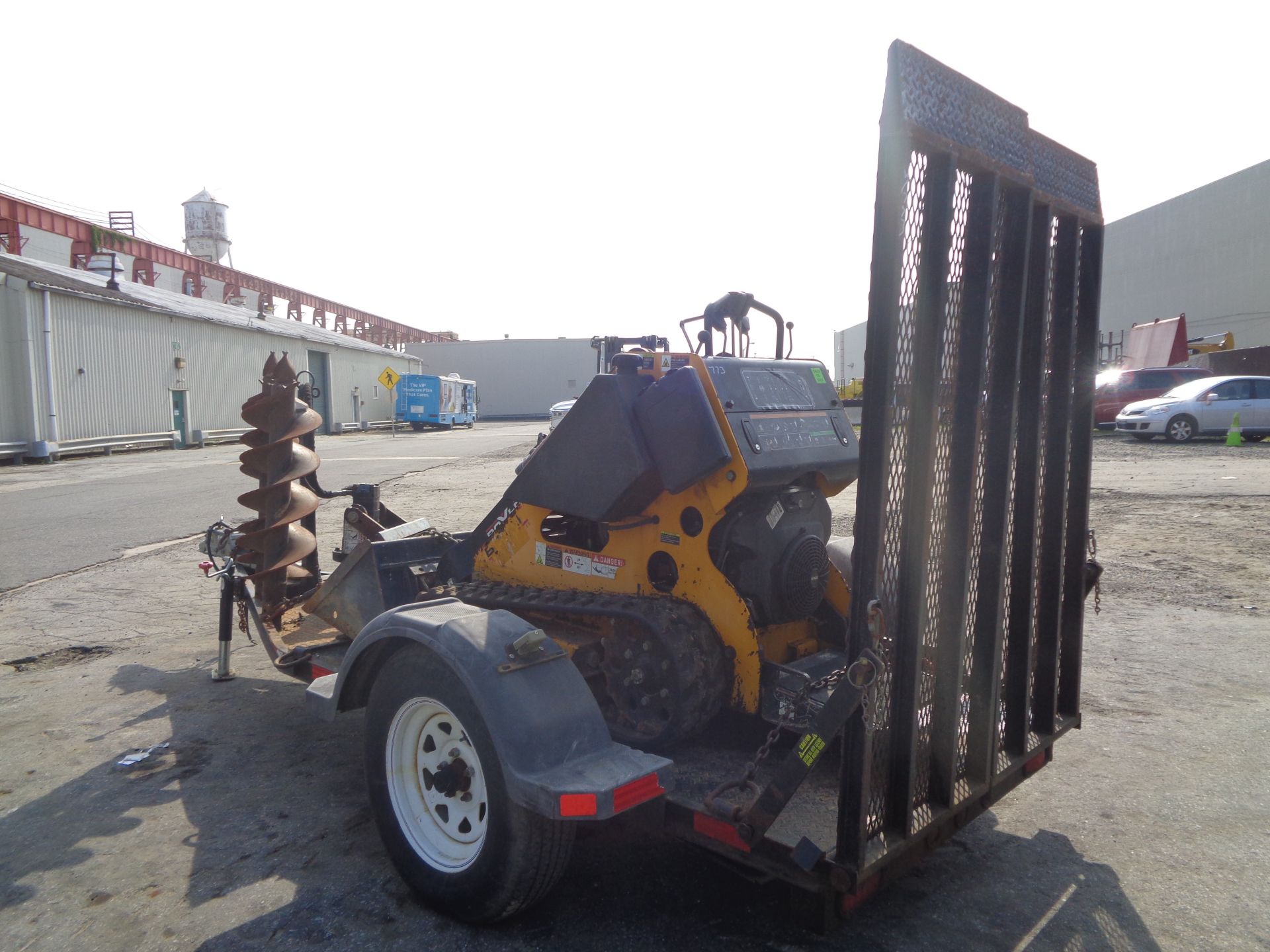 Boxer 320 Walk Behind Skid Steer with Trailer - Image 5 of 14