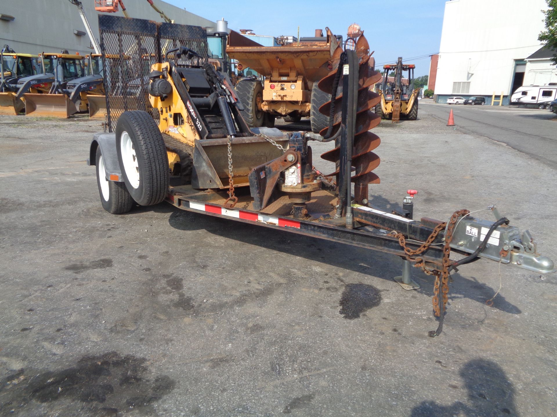 Boxer 320 Walk Behind Skid Steer with Trailer - Image 13 of 14