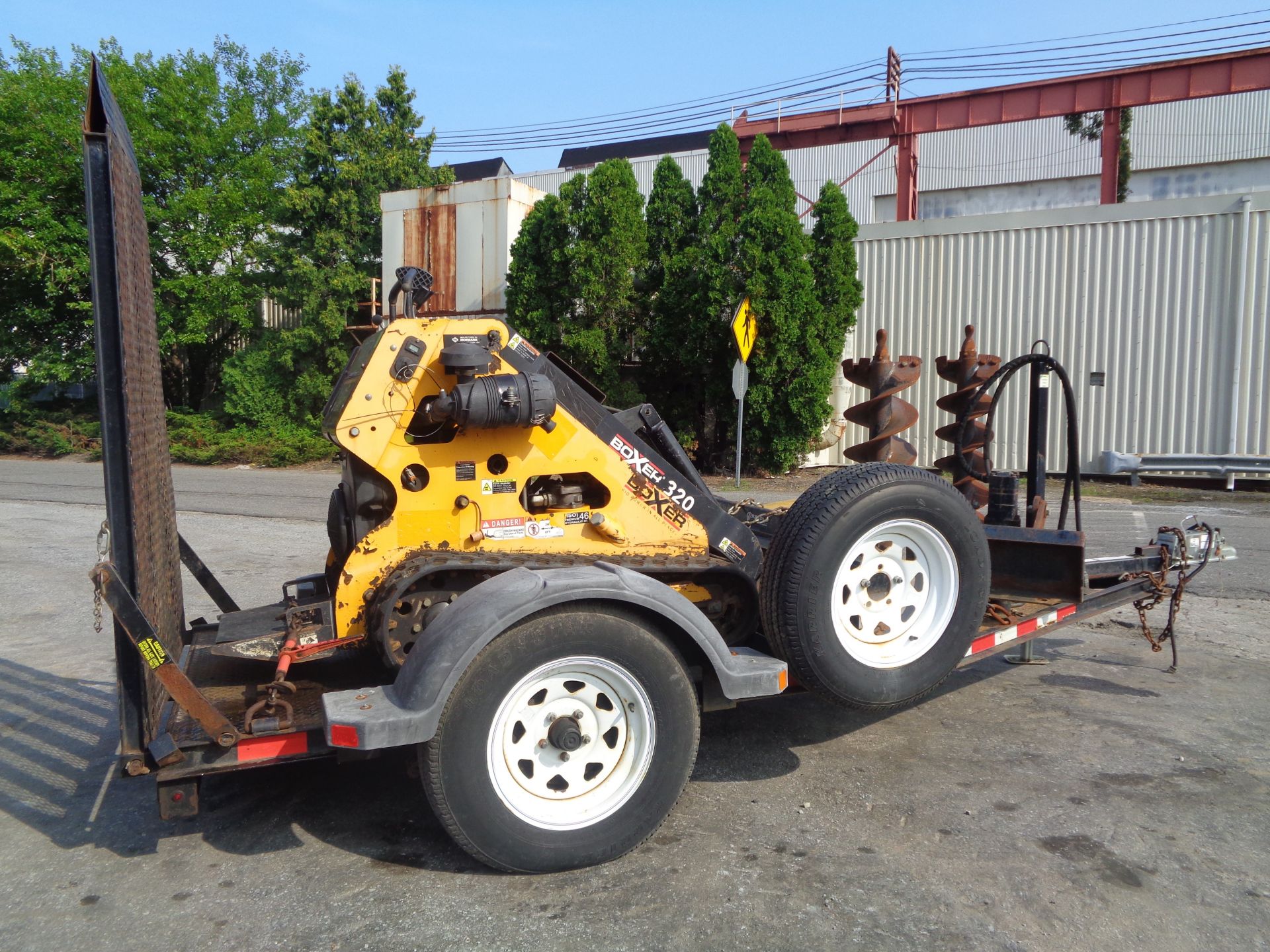 Boxer 320 Walk Behind Skid Steer with Trailer