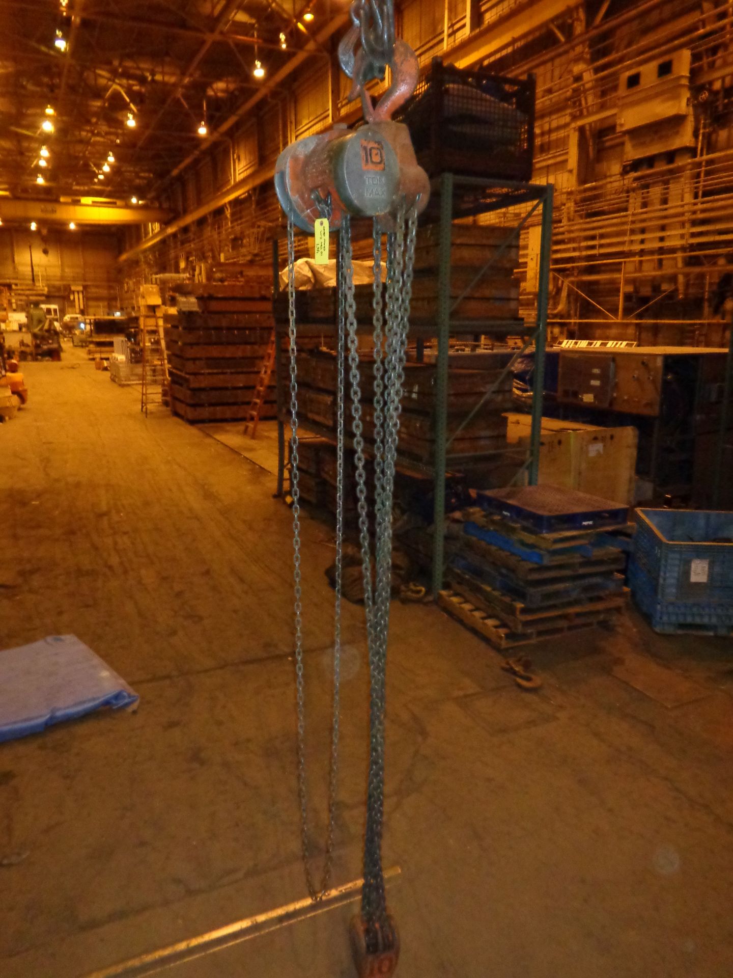 10 Ton CM Chain Hoist (#451) - Image 7 of 14