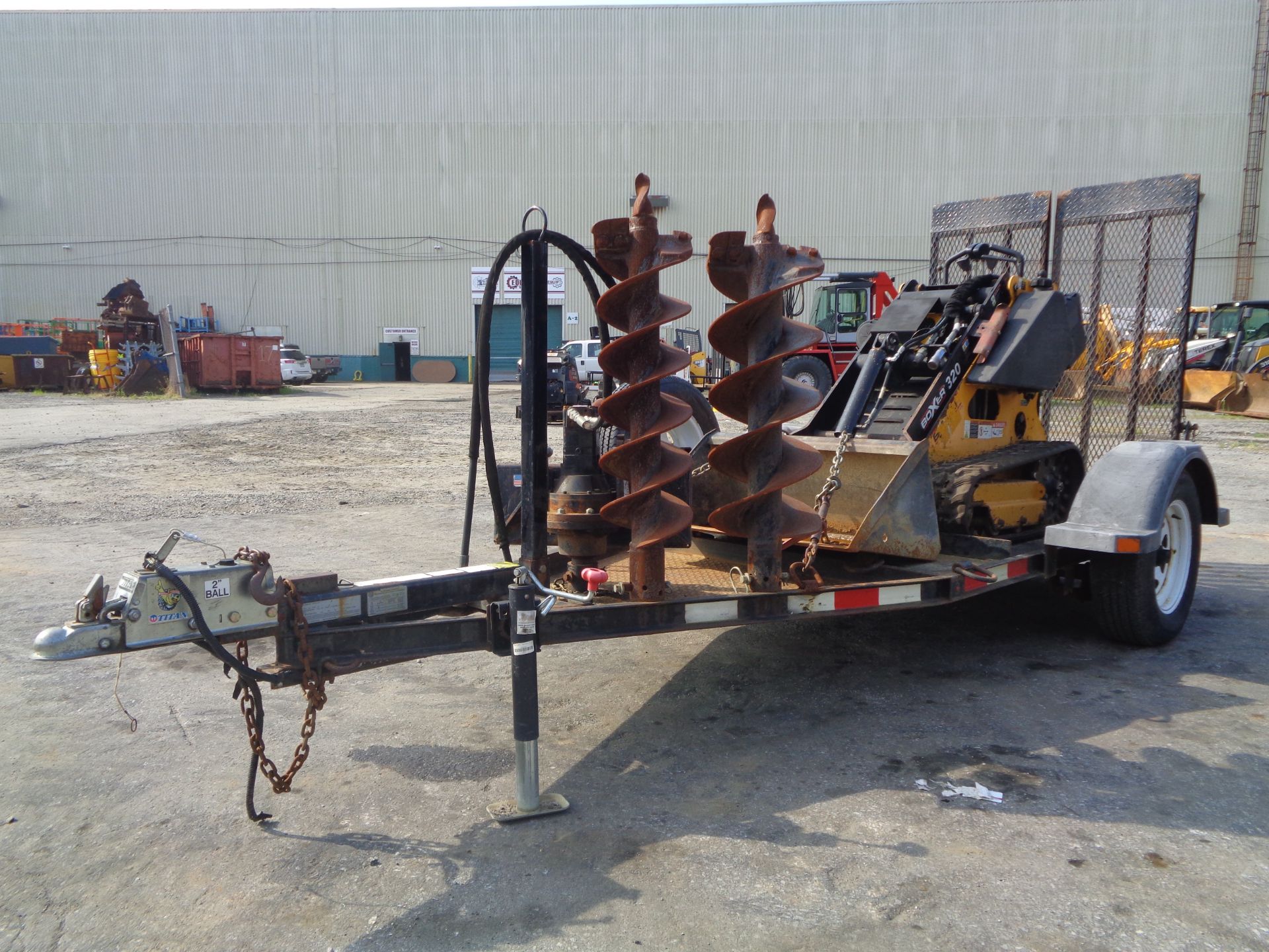 Boxer 320 Walk Behind Skid Steer with Trailer - Image 14 of 14