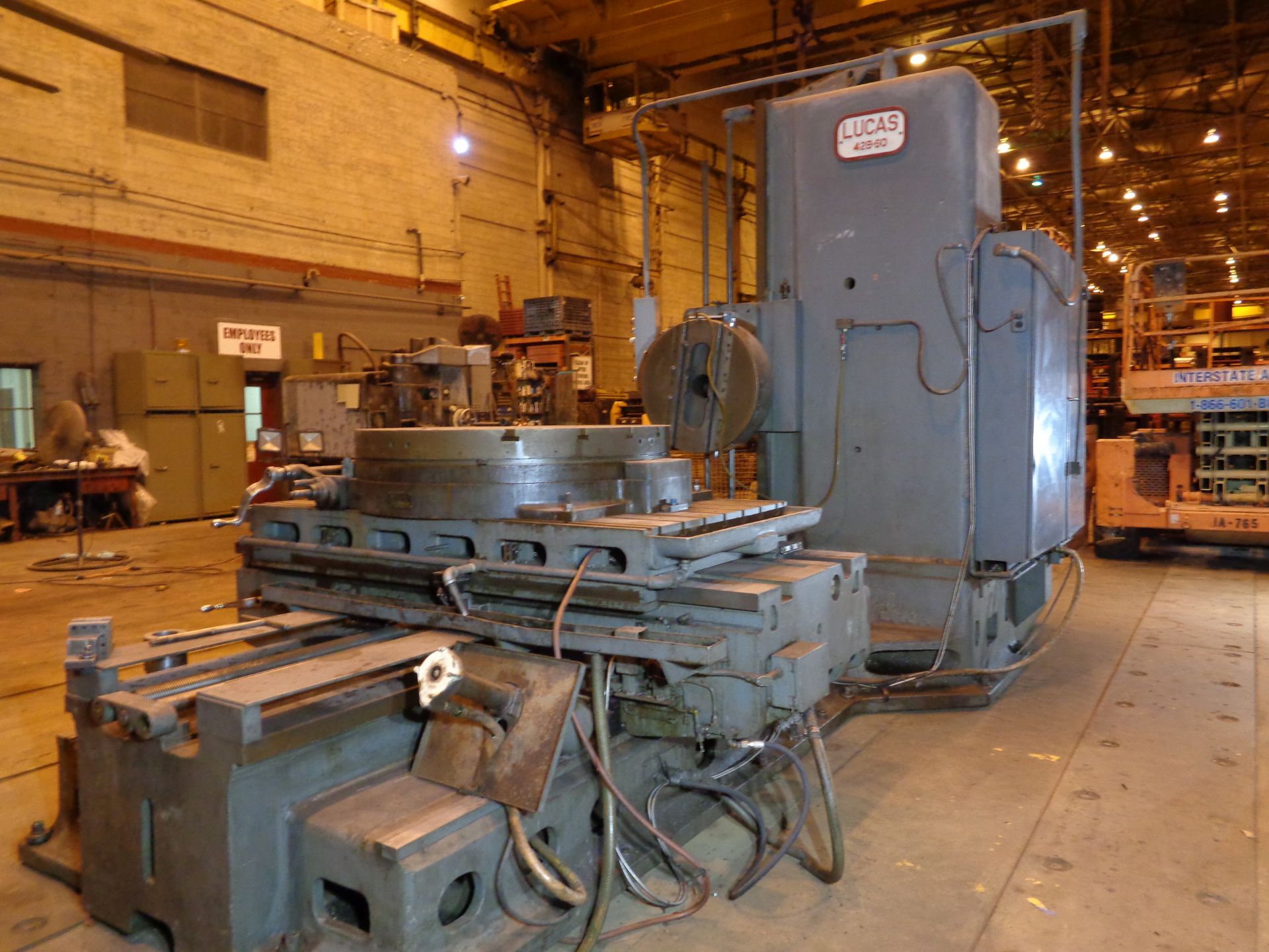 Lucas 42B-60 Horizontal Boring Mill Milling Lathe Machine - Rotary Table - Image 5 of 17
