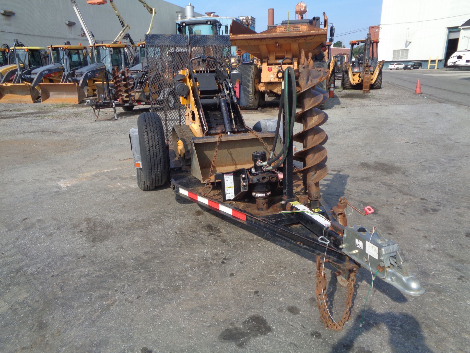 2014 Boxer 320 Walk Behind Skid Steer with Trailer - Image 10 of 12