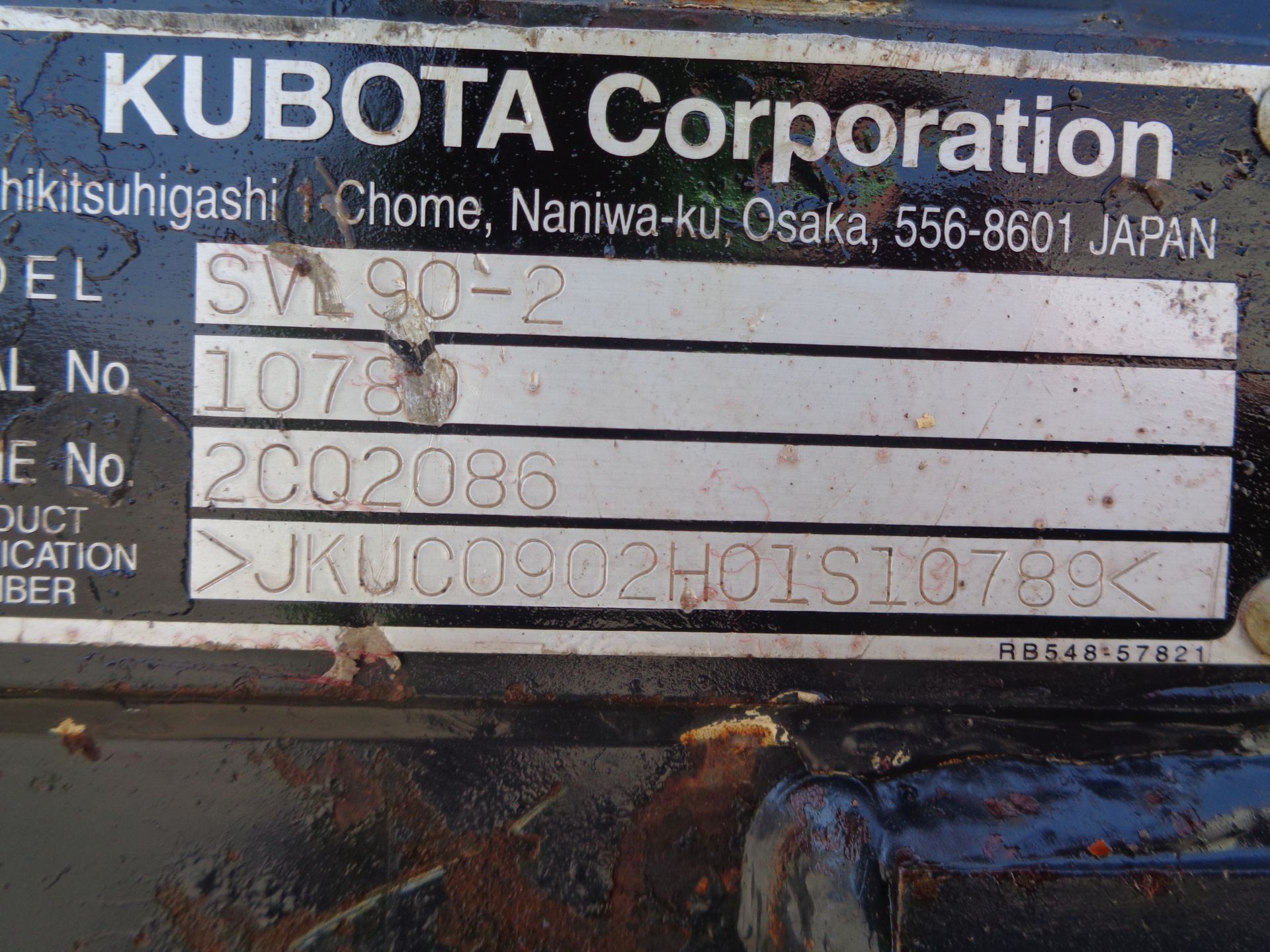 2012 Kubota SVL90-2 Skid Steer - Image 20 of 20